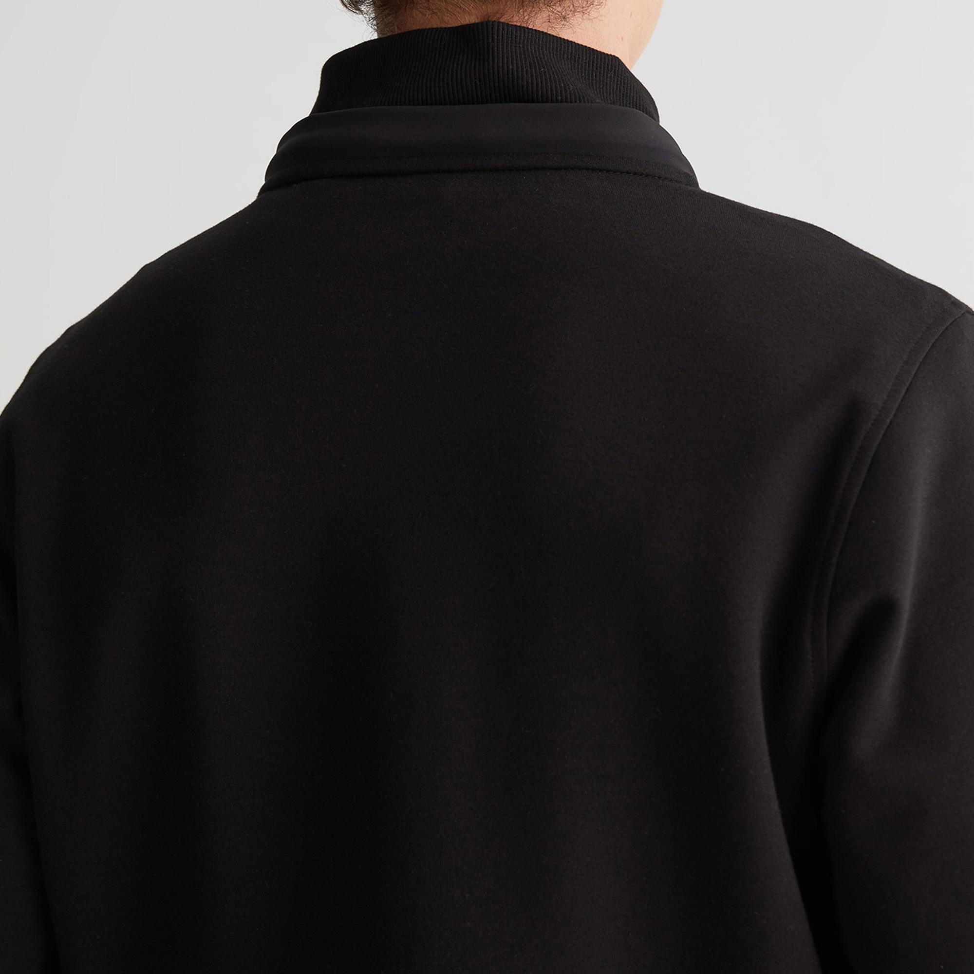 GANT Erkek Siyah Regular Fit Fermuarlı Sweatshirt