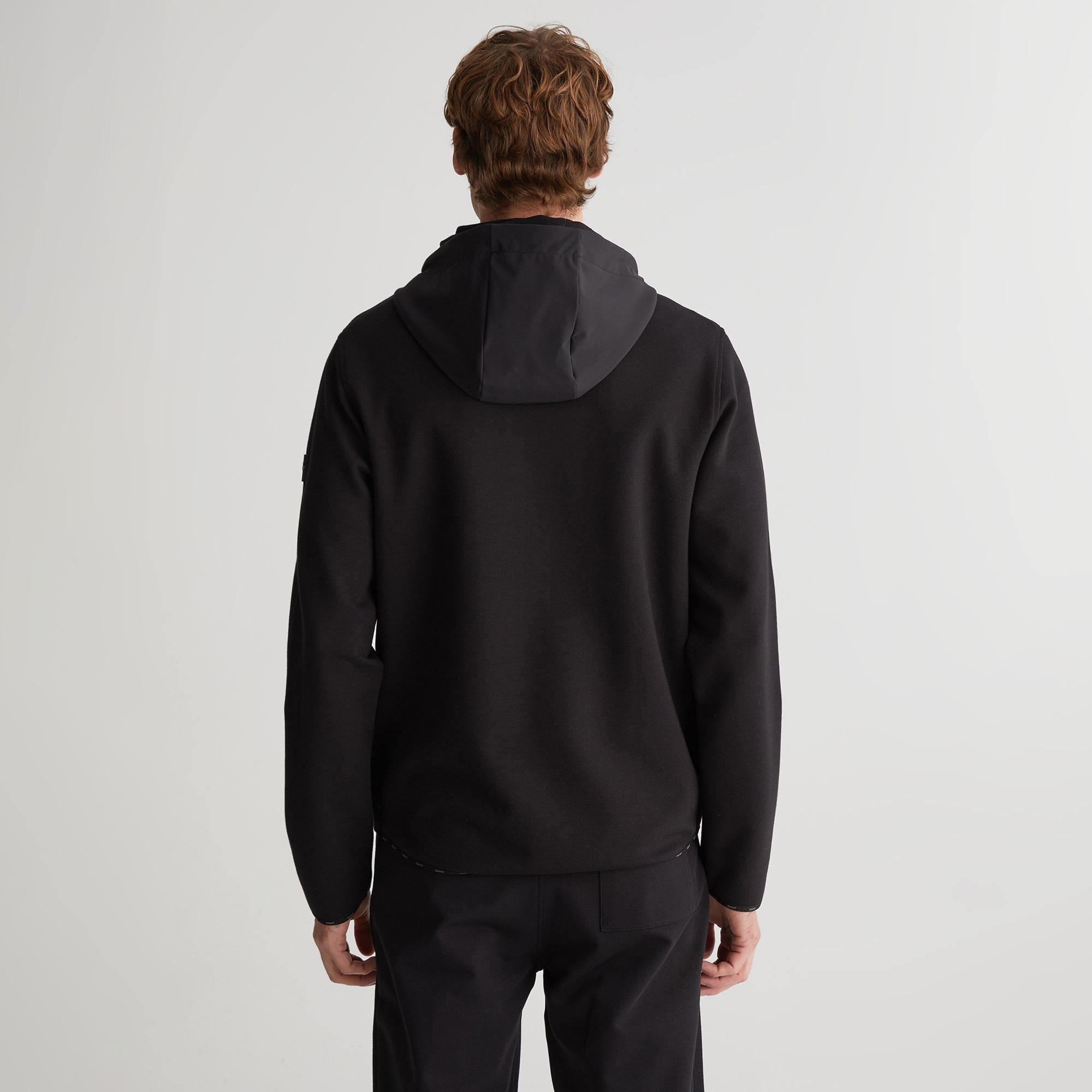 GANT Erkek Siyah Regular Fit Fermuarlı Sweatshirt