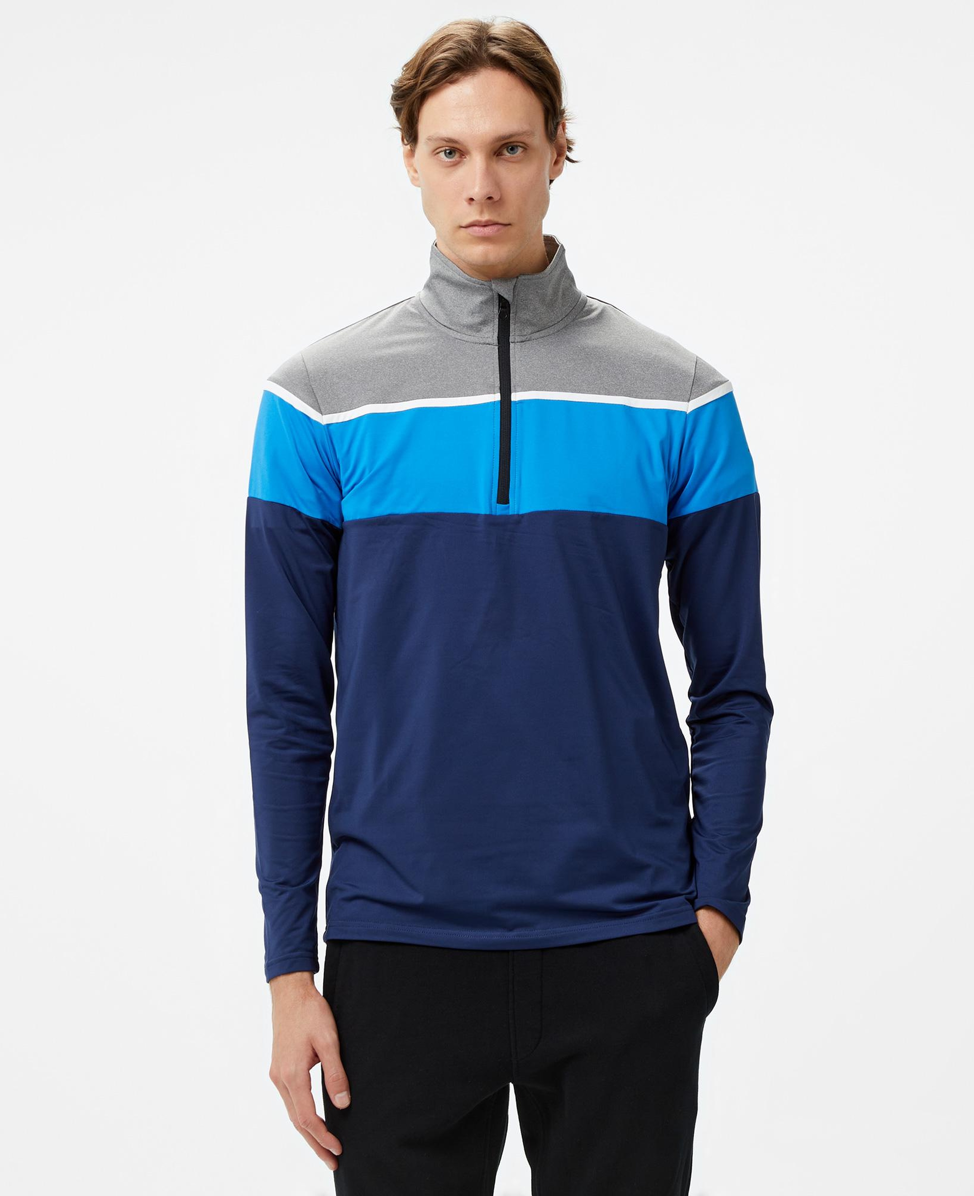McKinley Diego II Half Zipped Erkek Lacivert Üst