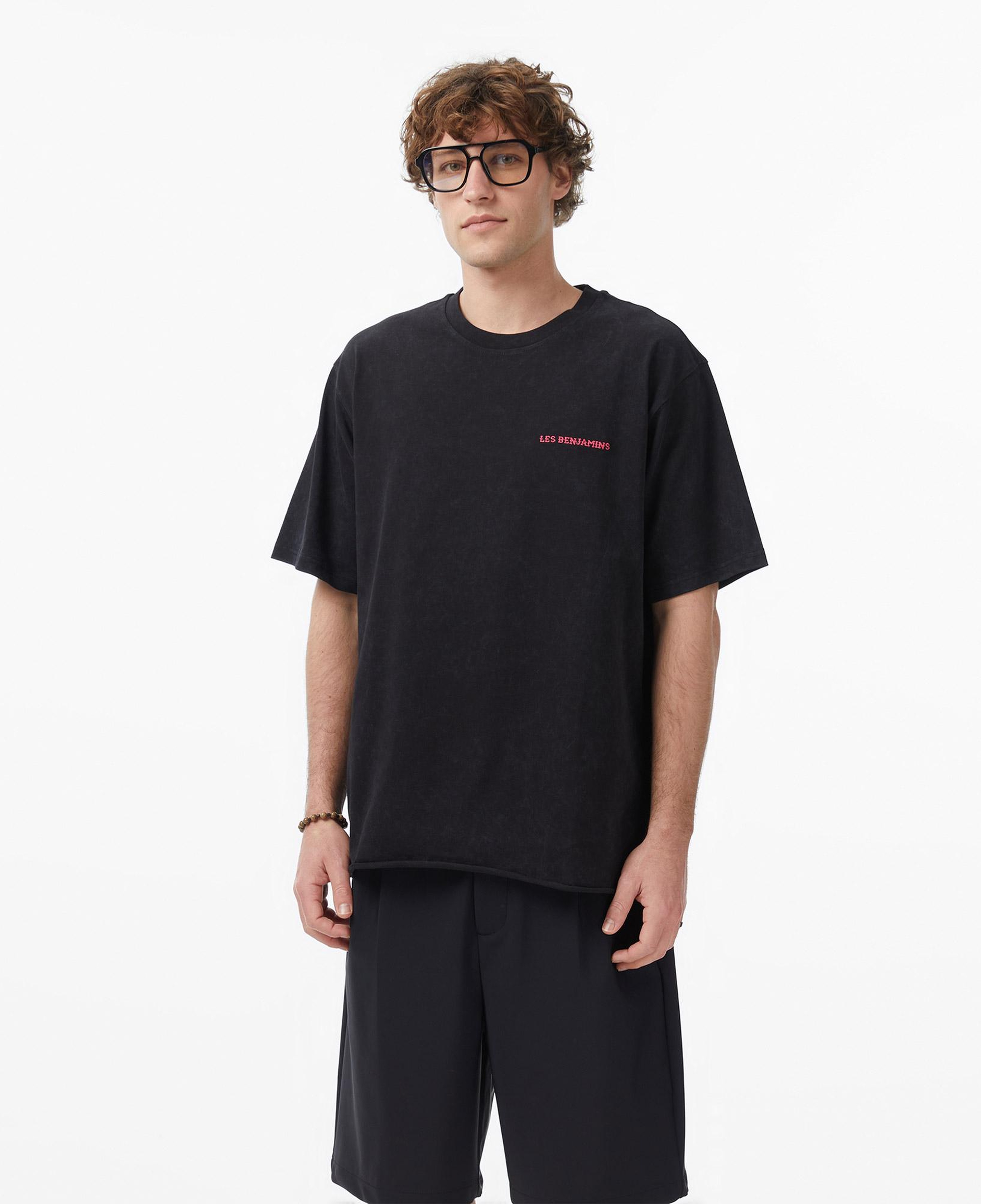 Les Benjamins Regular Fit Erkek Siyah T-Shirt