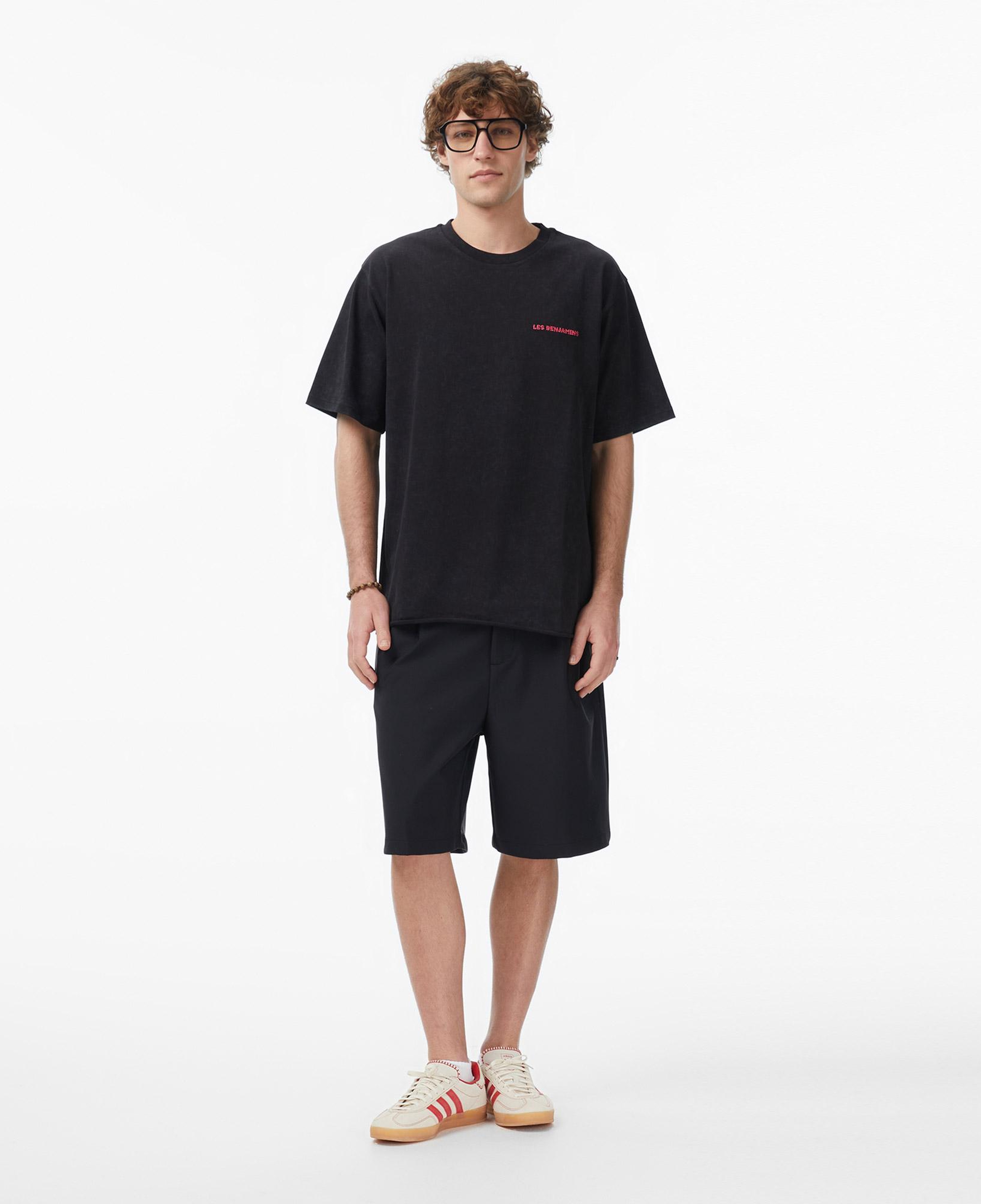 Les Benjamins Regular Fit Erkek Siyah T-Shirt