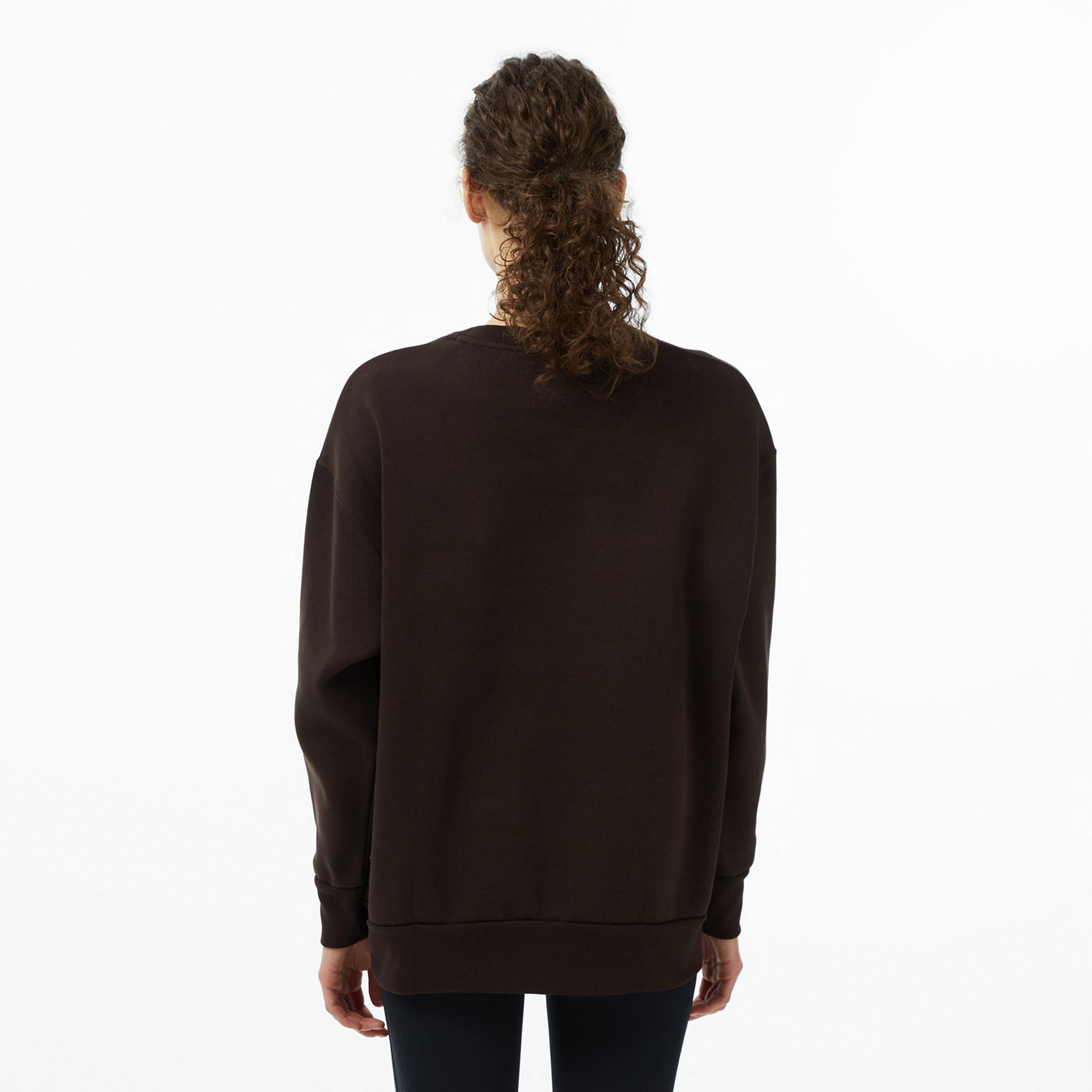 Under Armour Icon Fleece Os Crew Kadın Kahverengi Sweatshirt