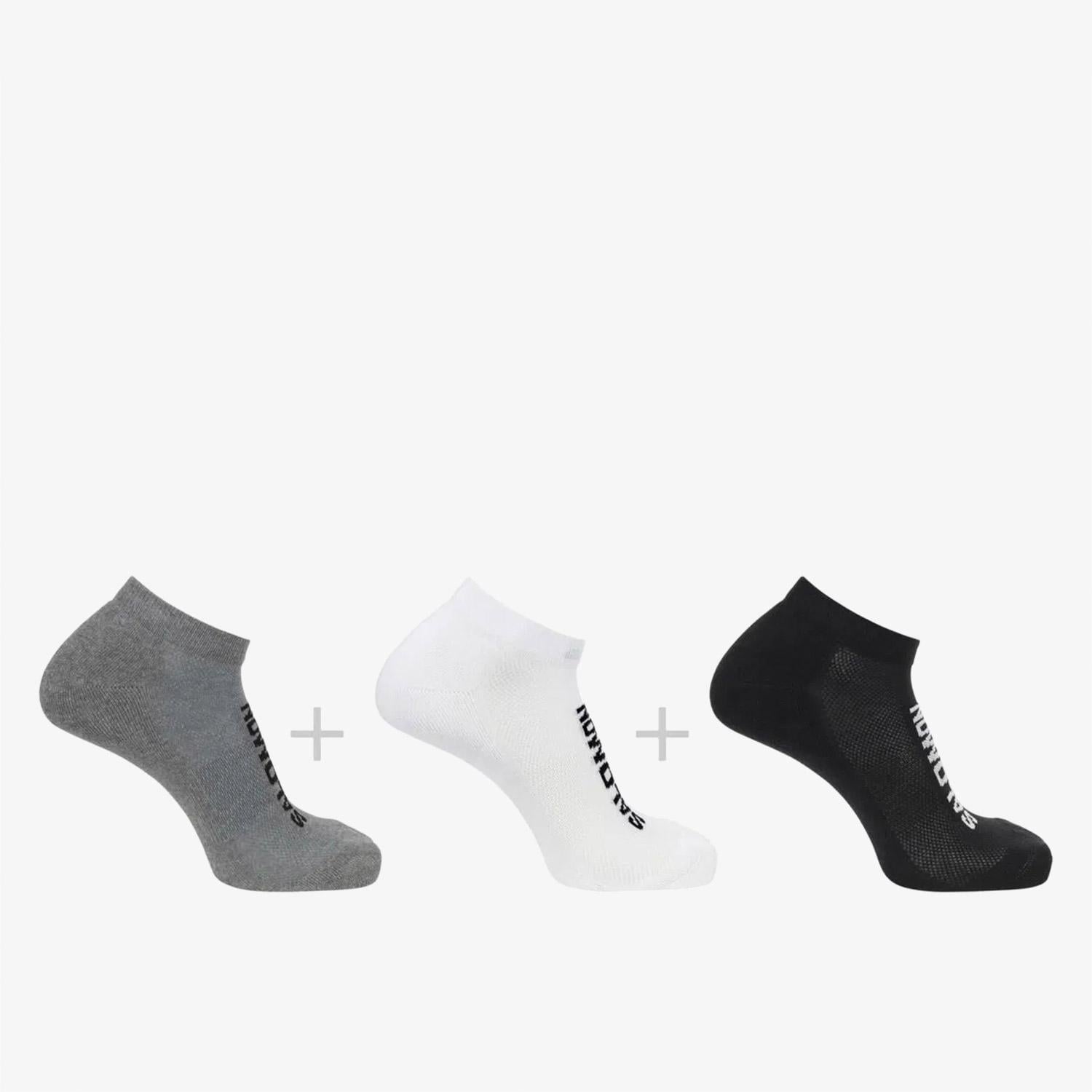 Salomon Everyday Low Unisex Renkli 3lü Çorap