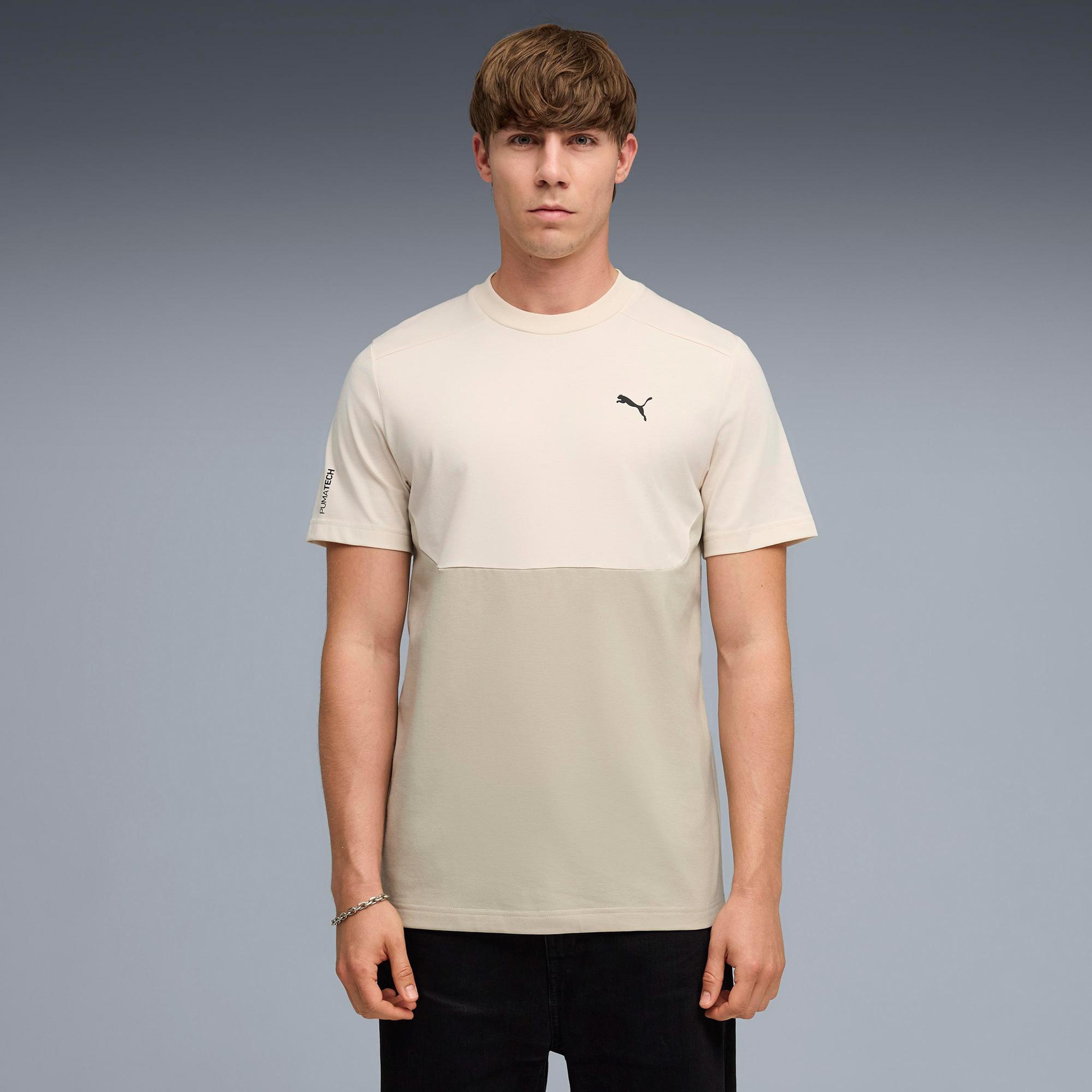Puma Pumatech Erkek Krem T-Shirt