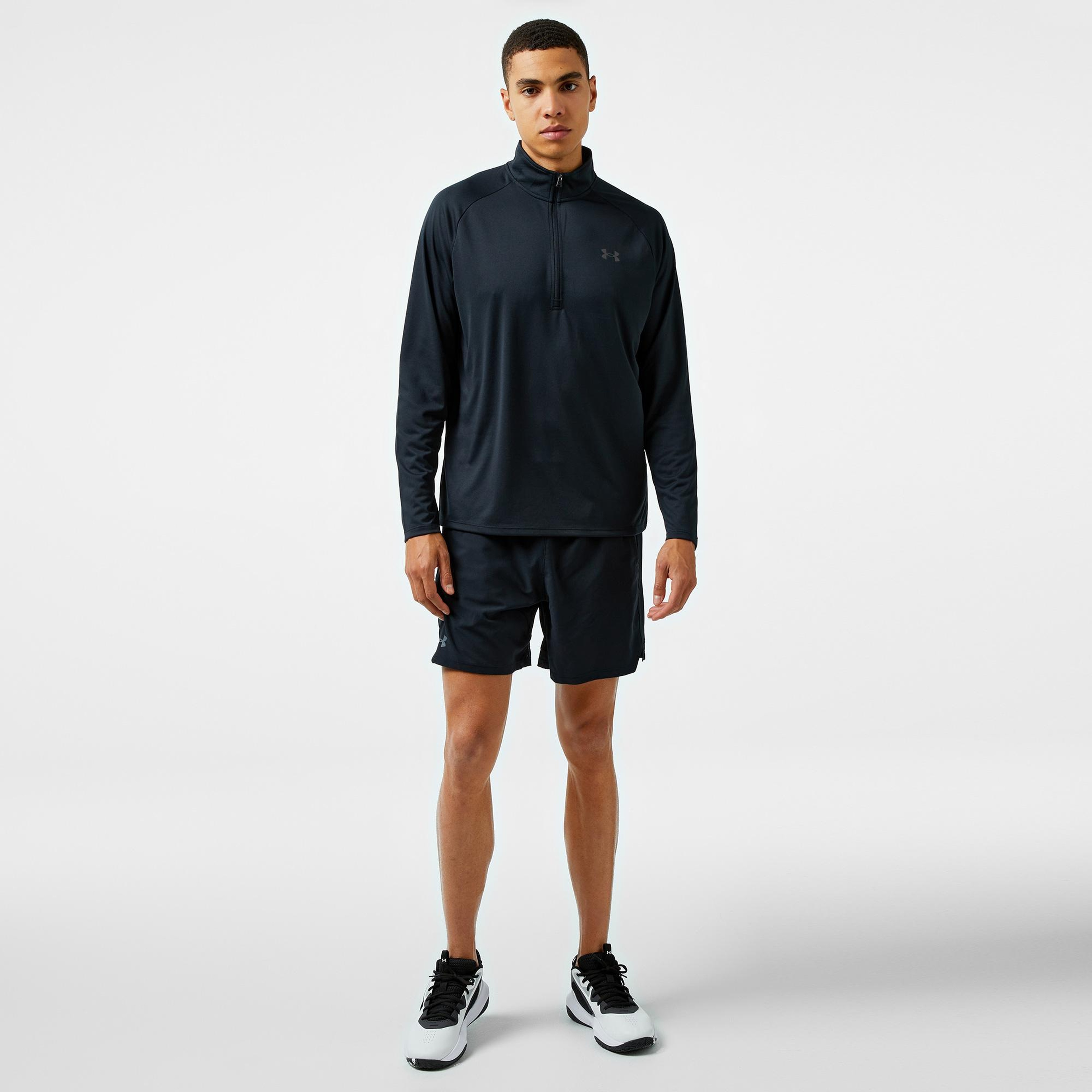 Under Armour Tech 2.0 1/2 Zip Erkek Siyah Antrenman Sweatshirt