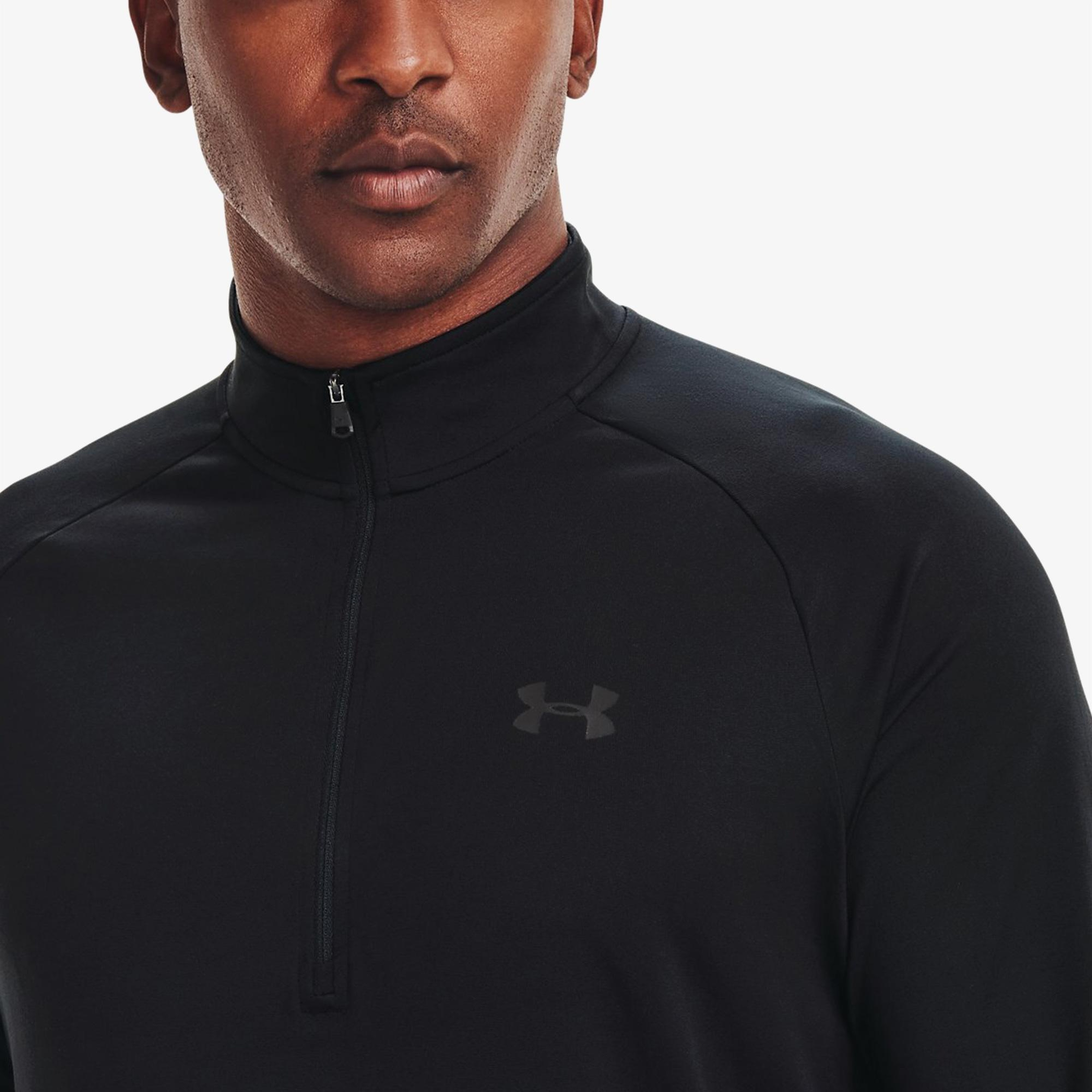 Under Armour Tech 2.0 1/2 Zip Erkek Siyah Antrenman Sweatshirt