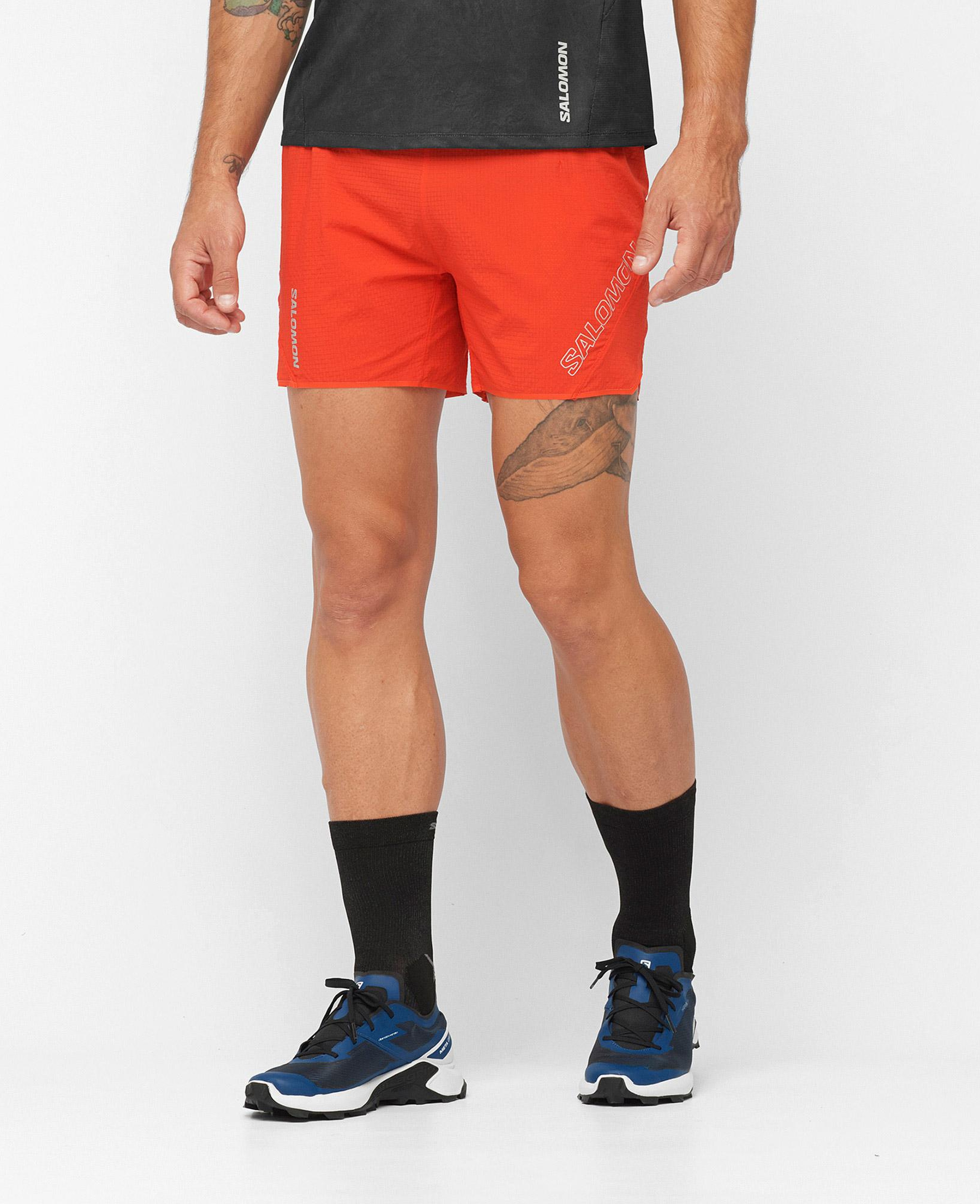 Salomon Sense Aero 5 Erkek Turuncu Koşu Şortu