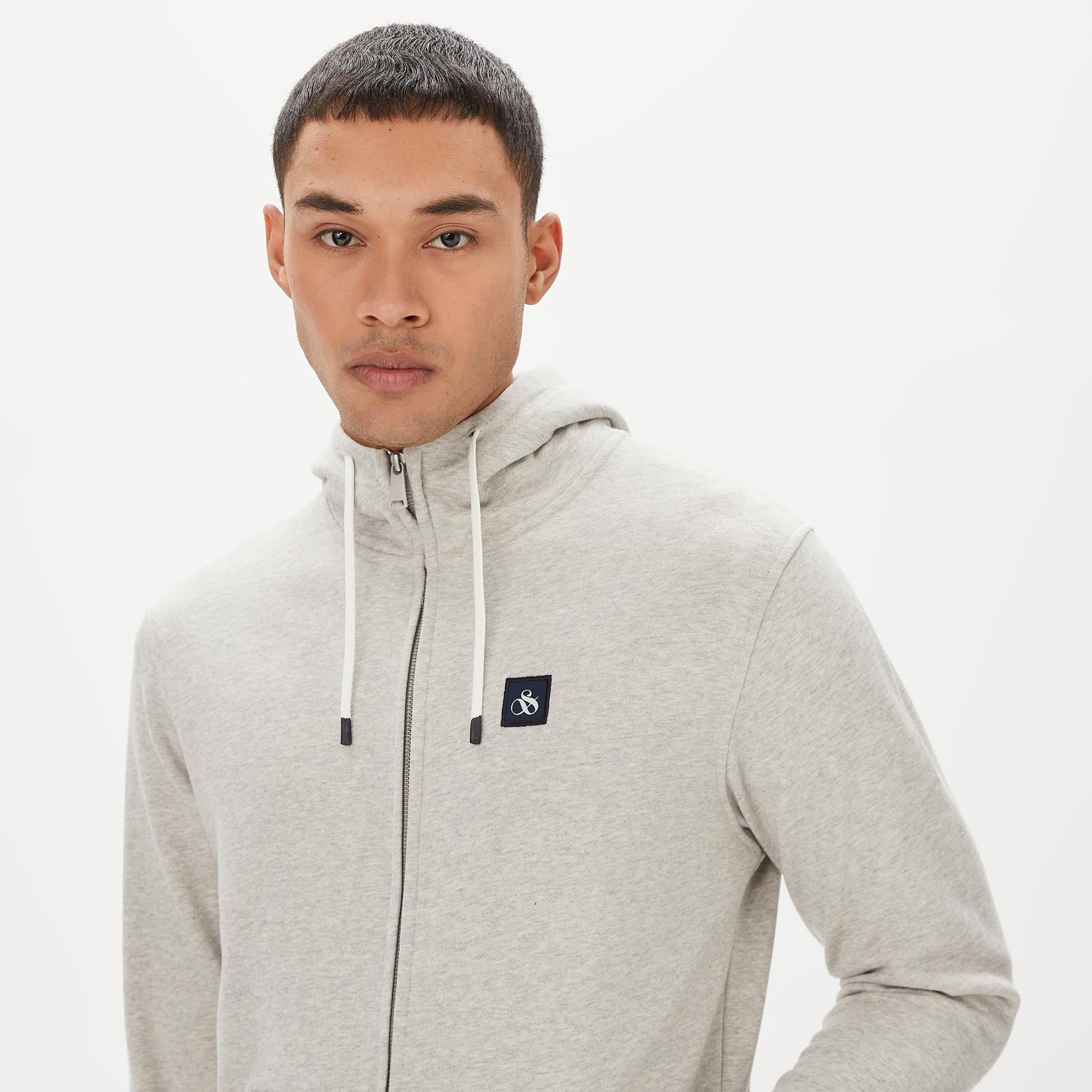 Scotch&Soda Erkek Gri Sweatshirt