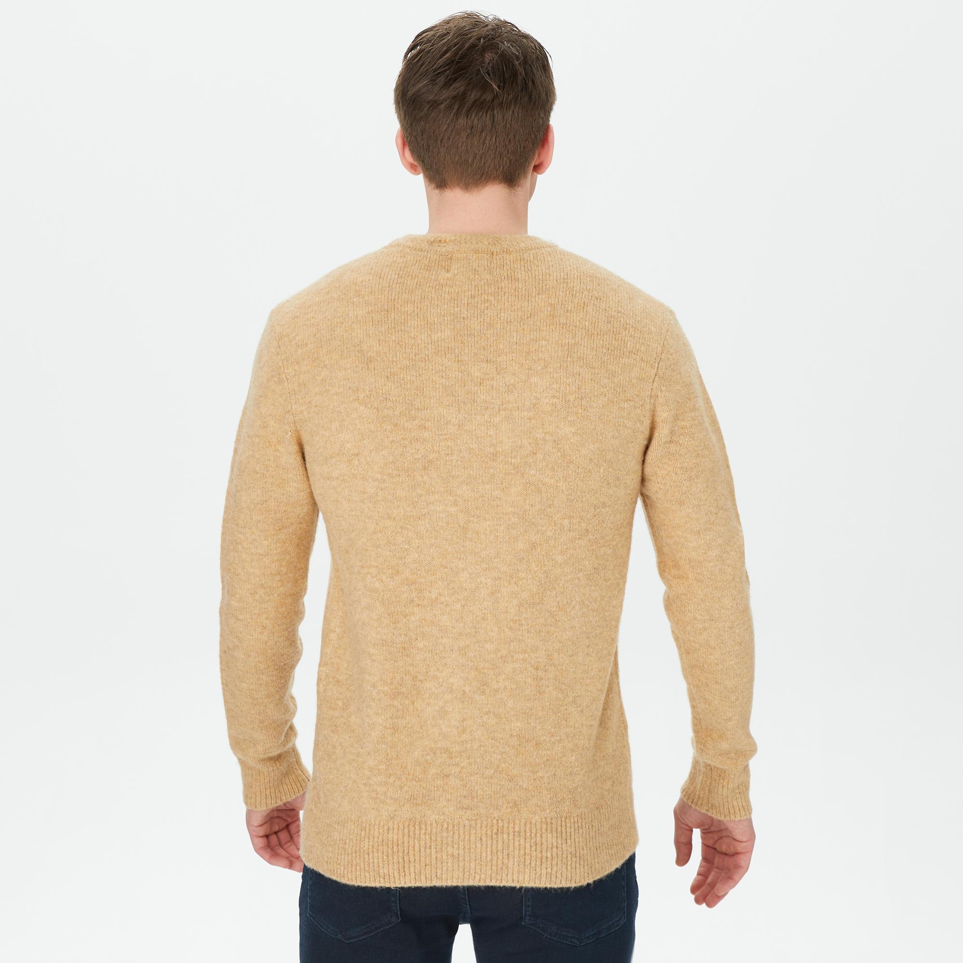 Scotch&Soda Erkek Kahverengi Yün Karışımlı Kazak