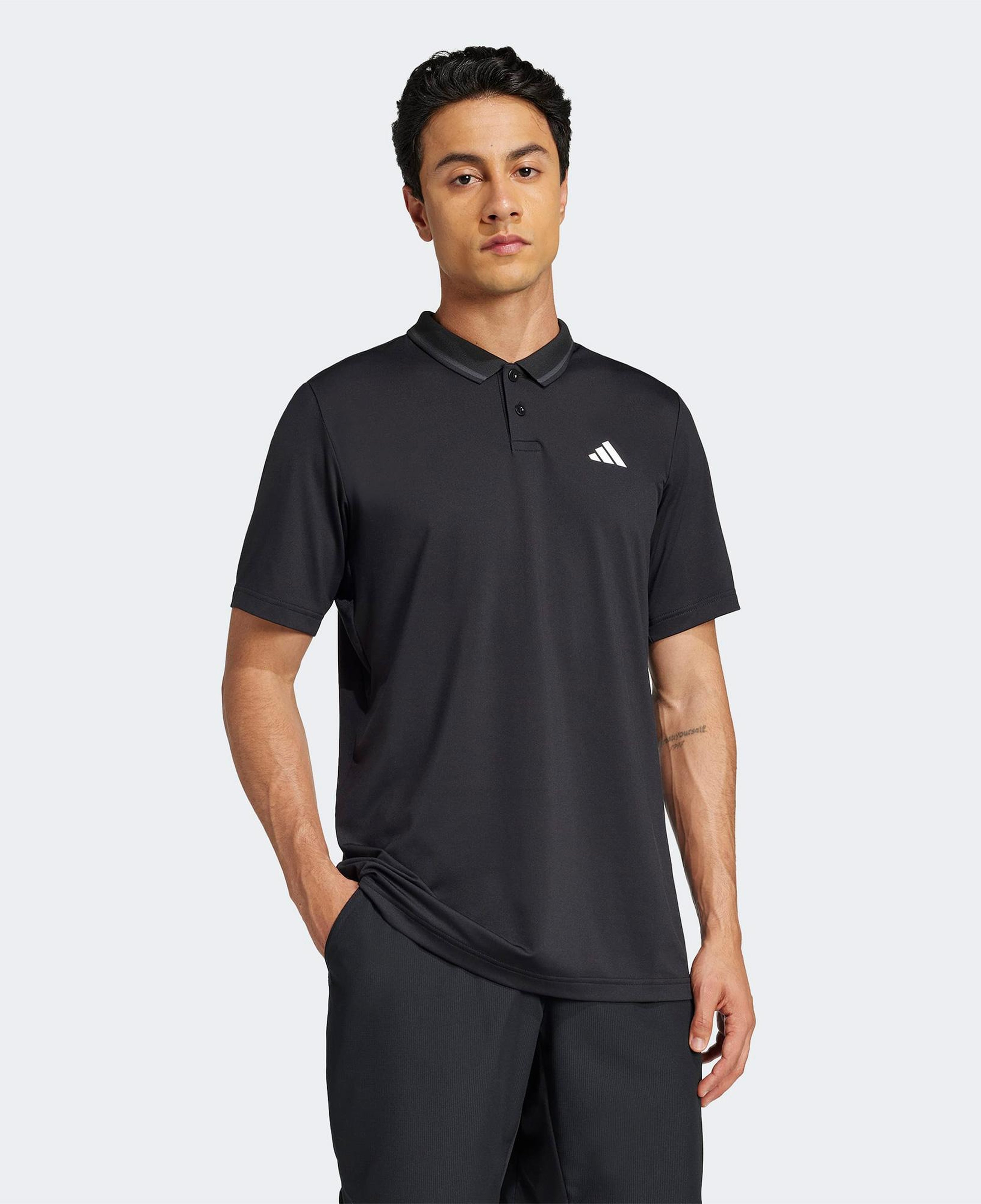 adidas Club Pique Erkek Siyah Tenis Polo
