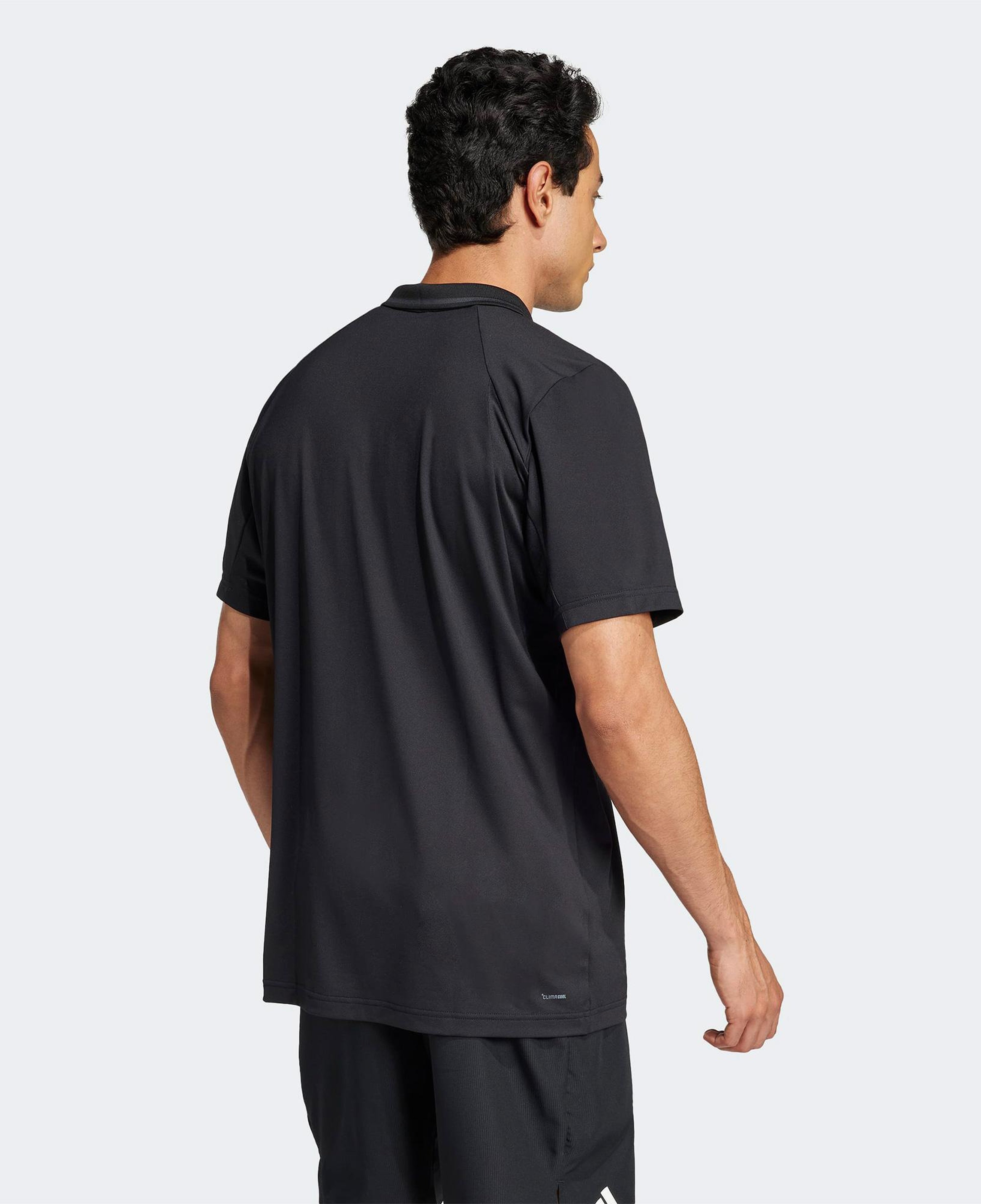 adidas Club Pique Erkek Siyah Tenis Polo