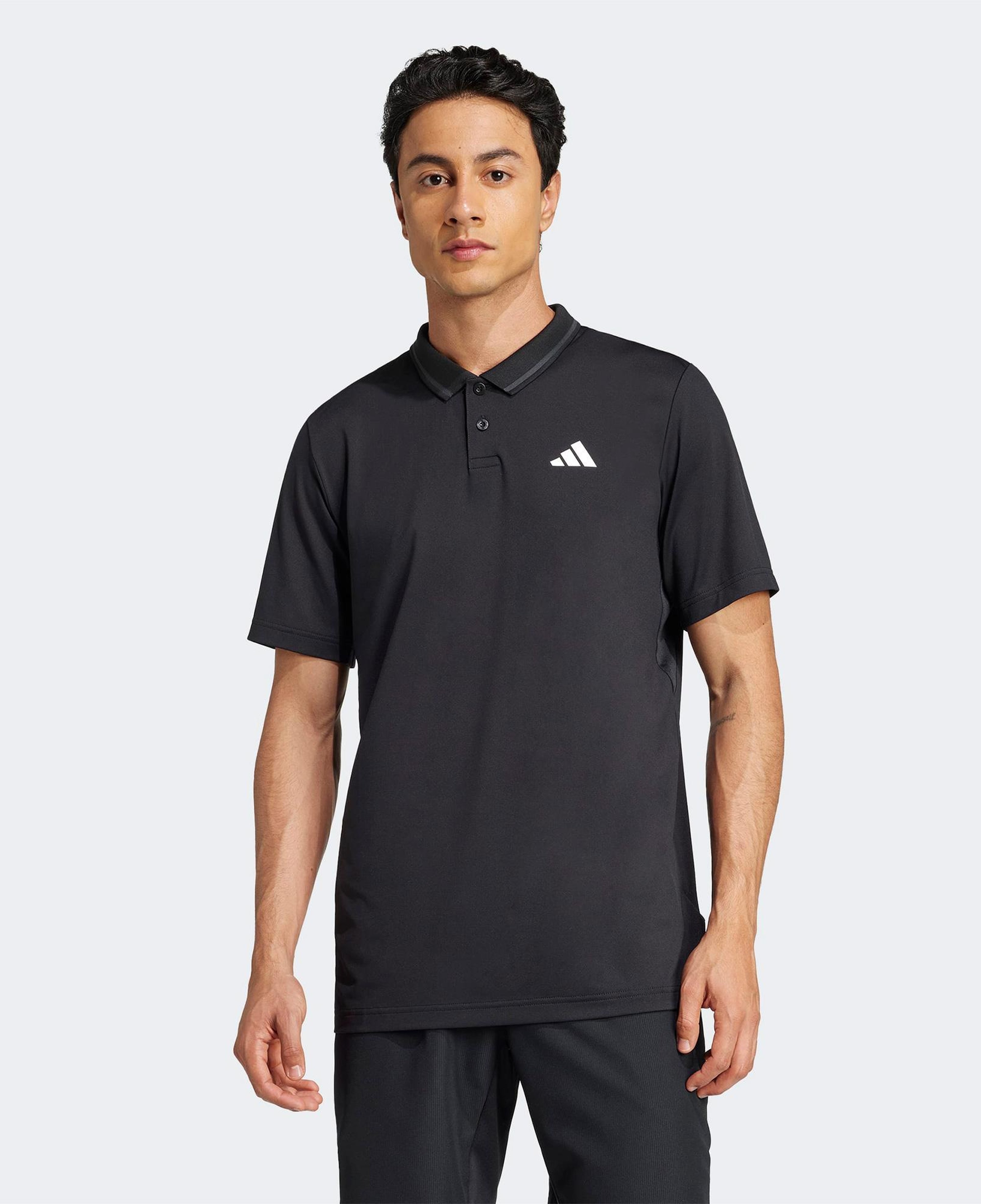 adidas Club Pique Erkek Siyah Tenis Polo