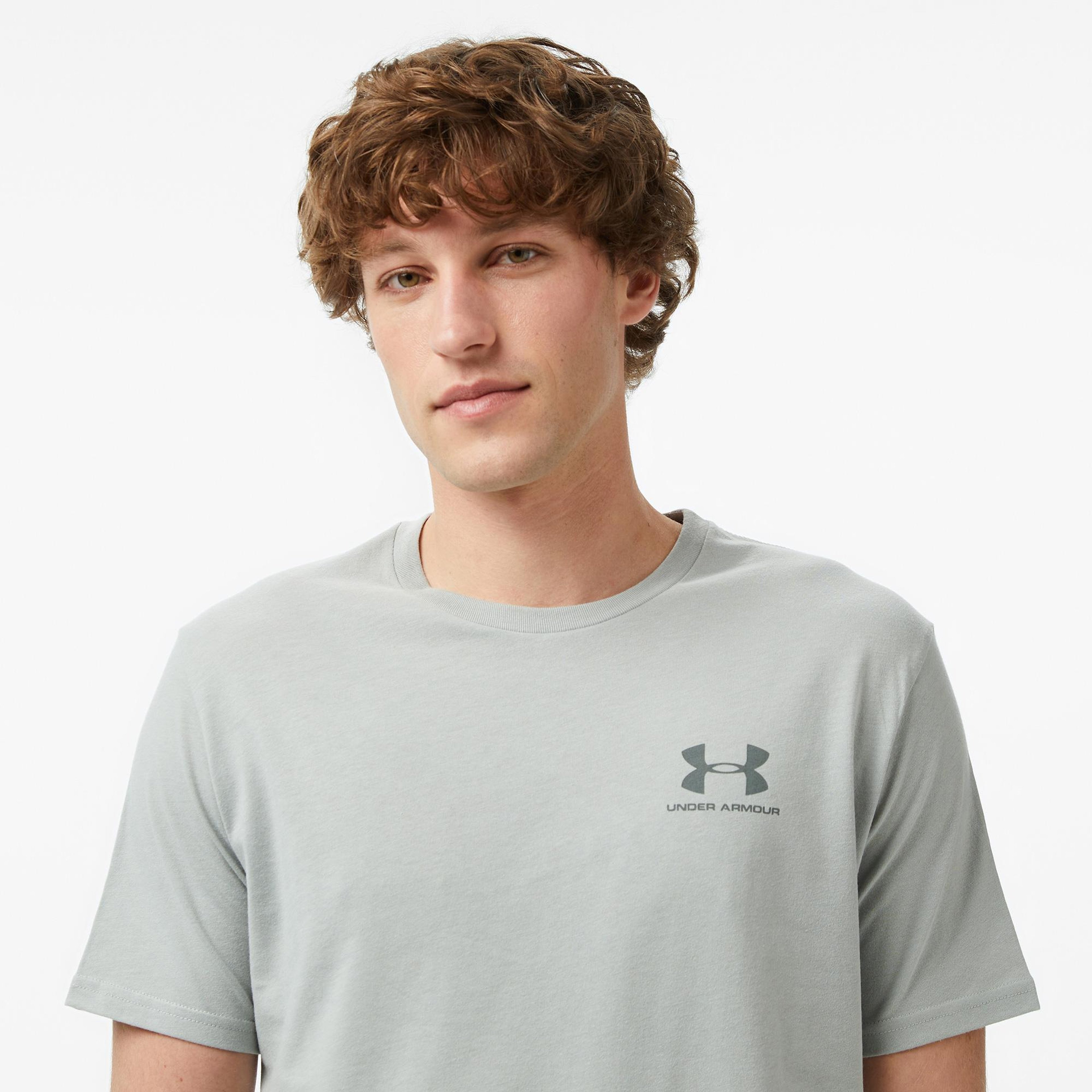 Under Armour Sportstyle Lc Ss Erkek Gri T-Shirt