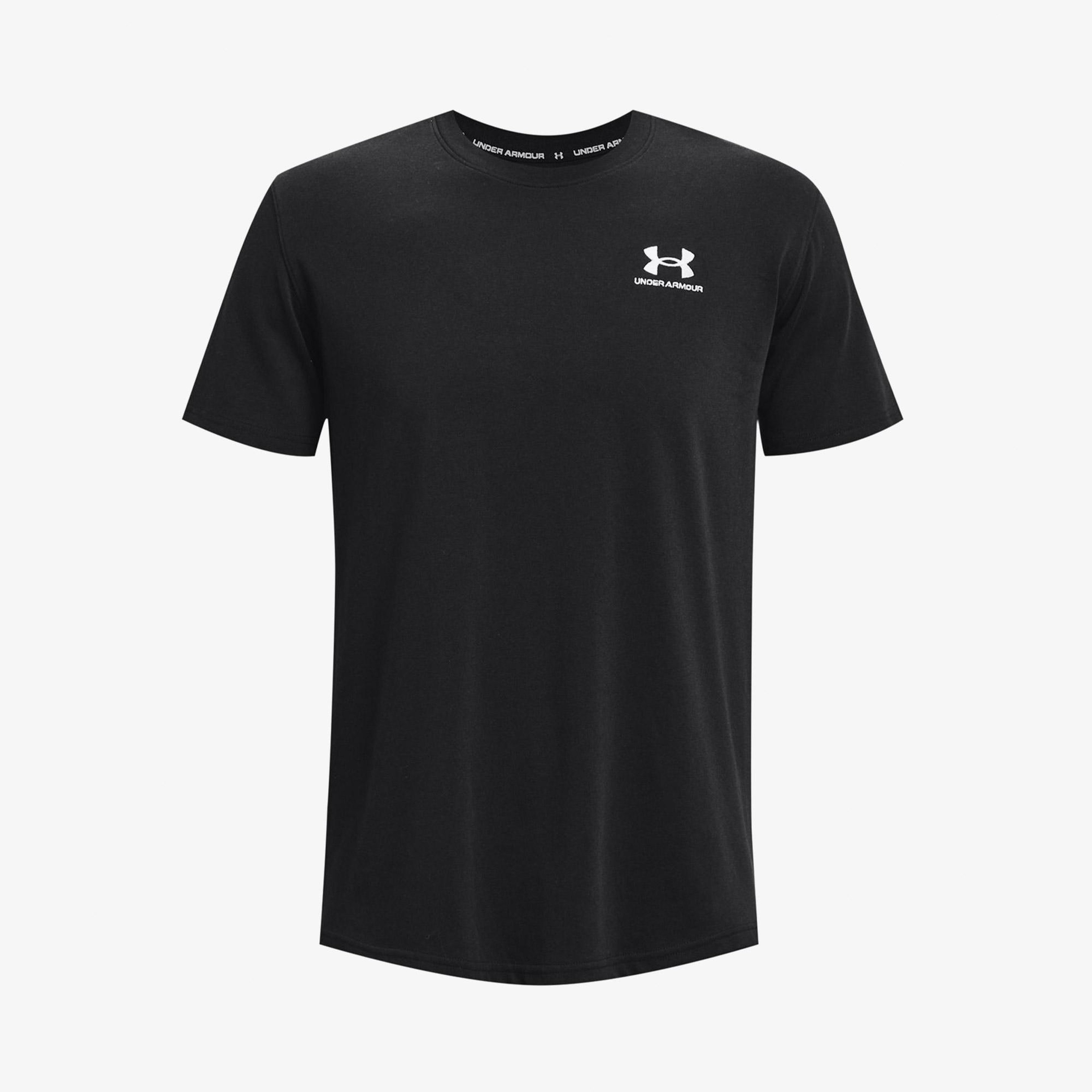 Under Armour Logo Emb Heavyweight Ss Erkek Siyah T-Shirt