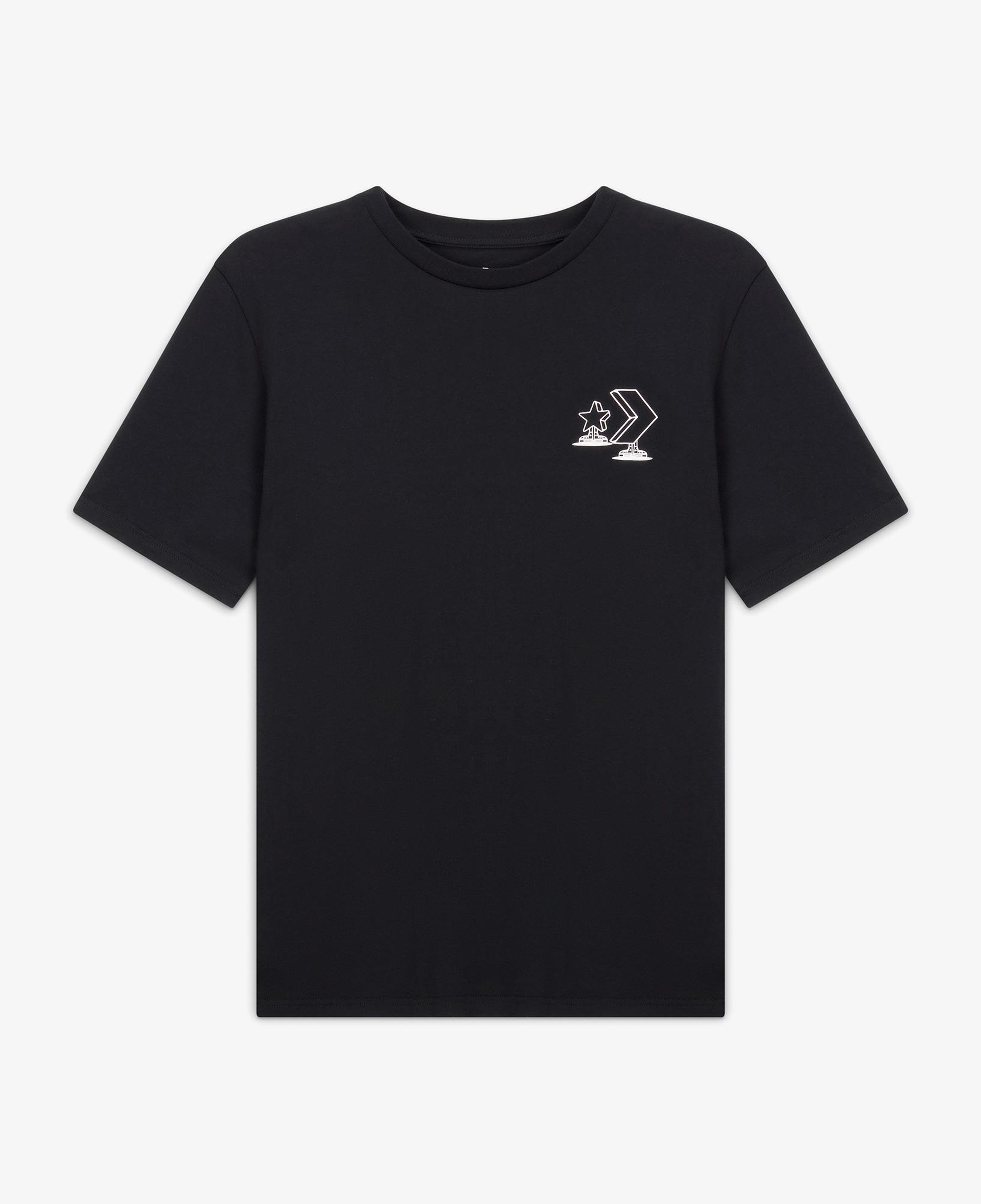 Converse Erkek Grafik Baskılı Siyah T-Shirt