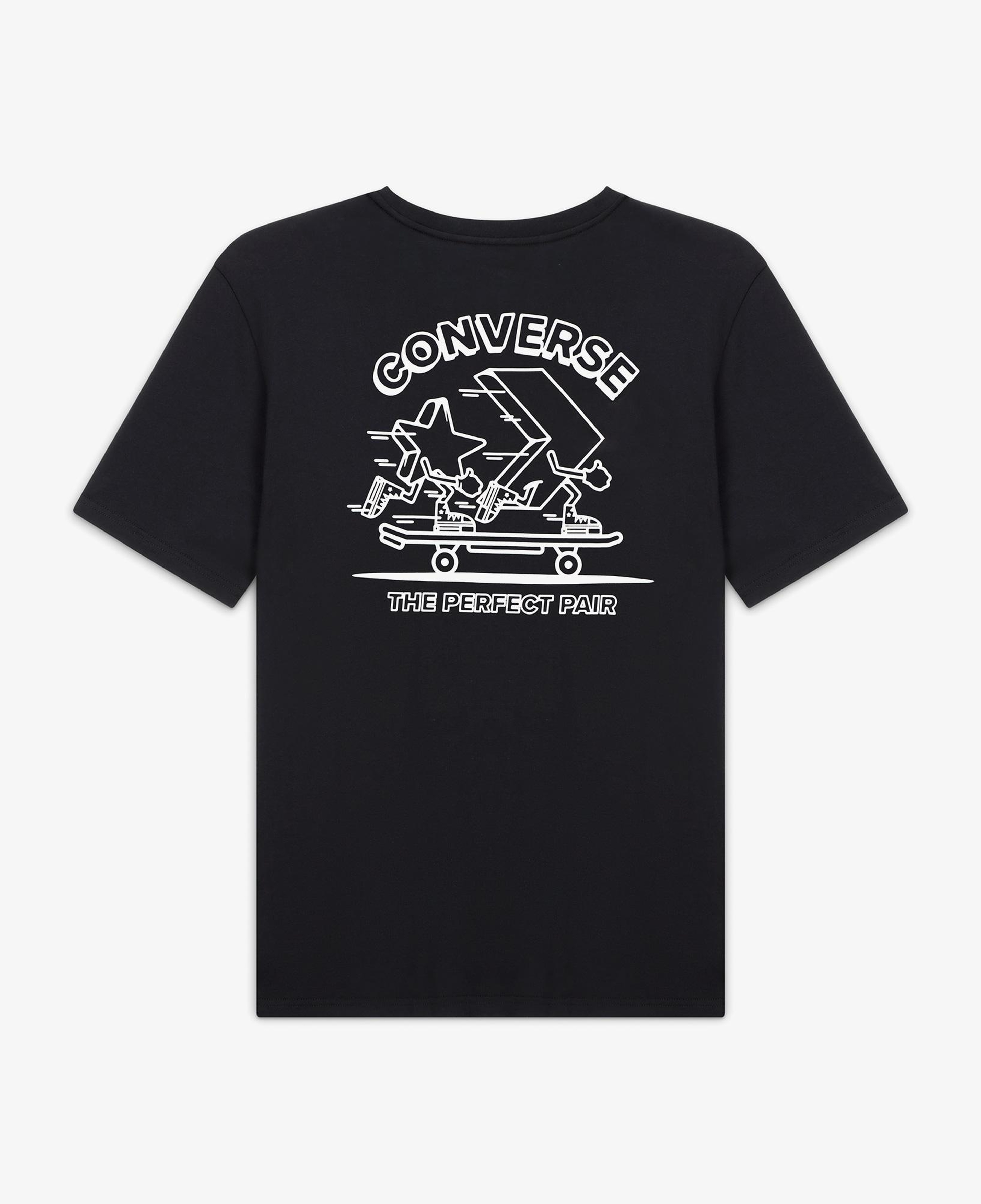 Converse Erkek Grafik Baskılı Siyah T-Shirt