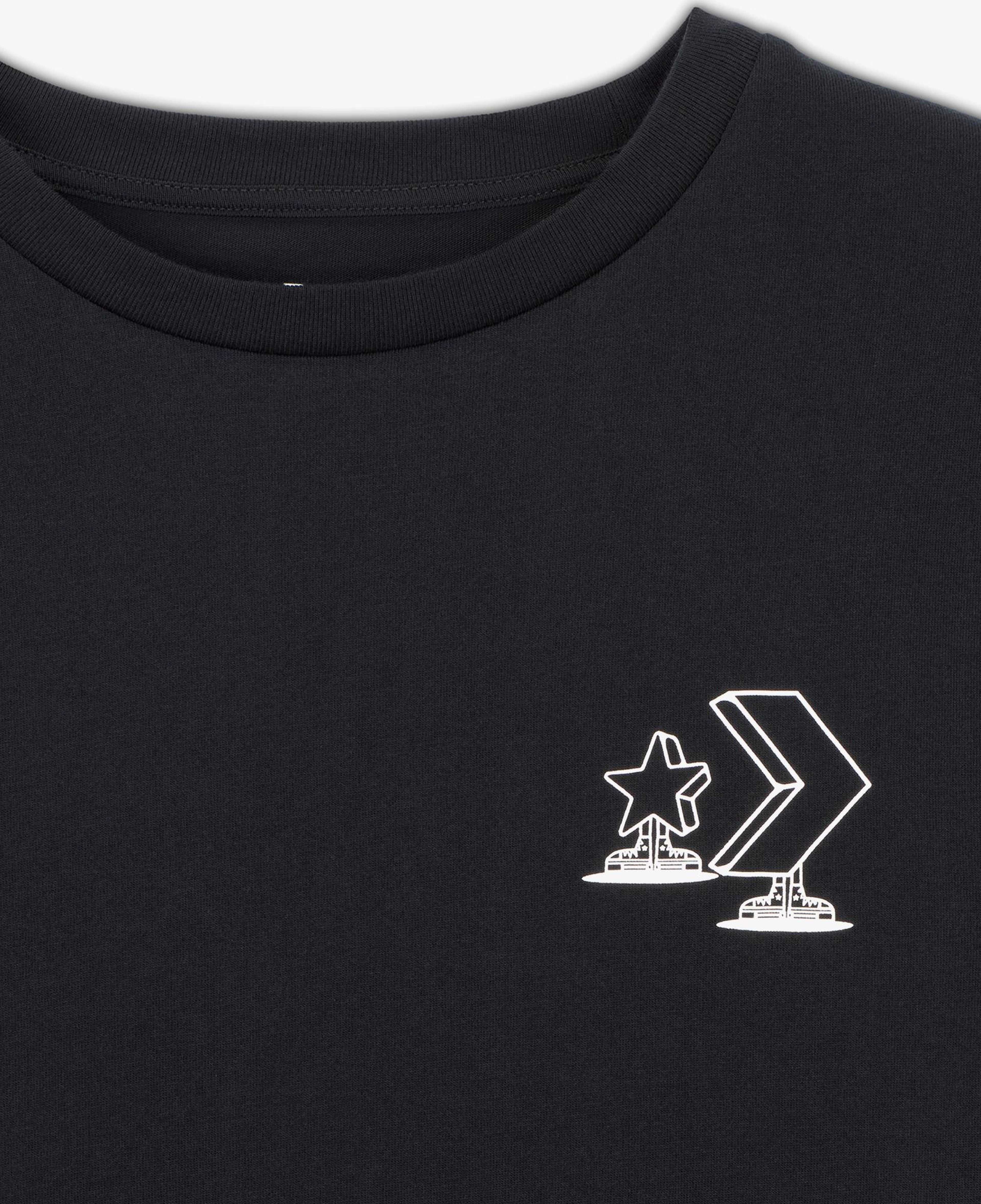 Converse Erkek Grafik Baskılı Siyah T-Shirt