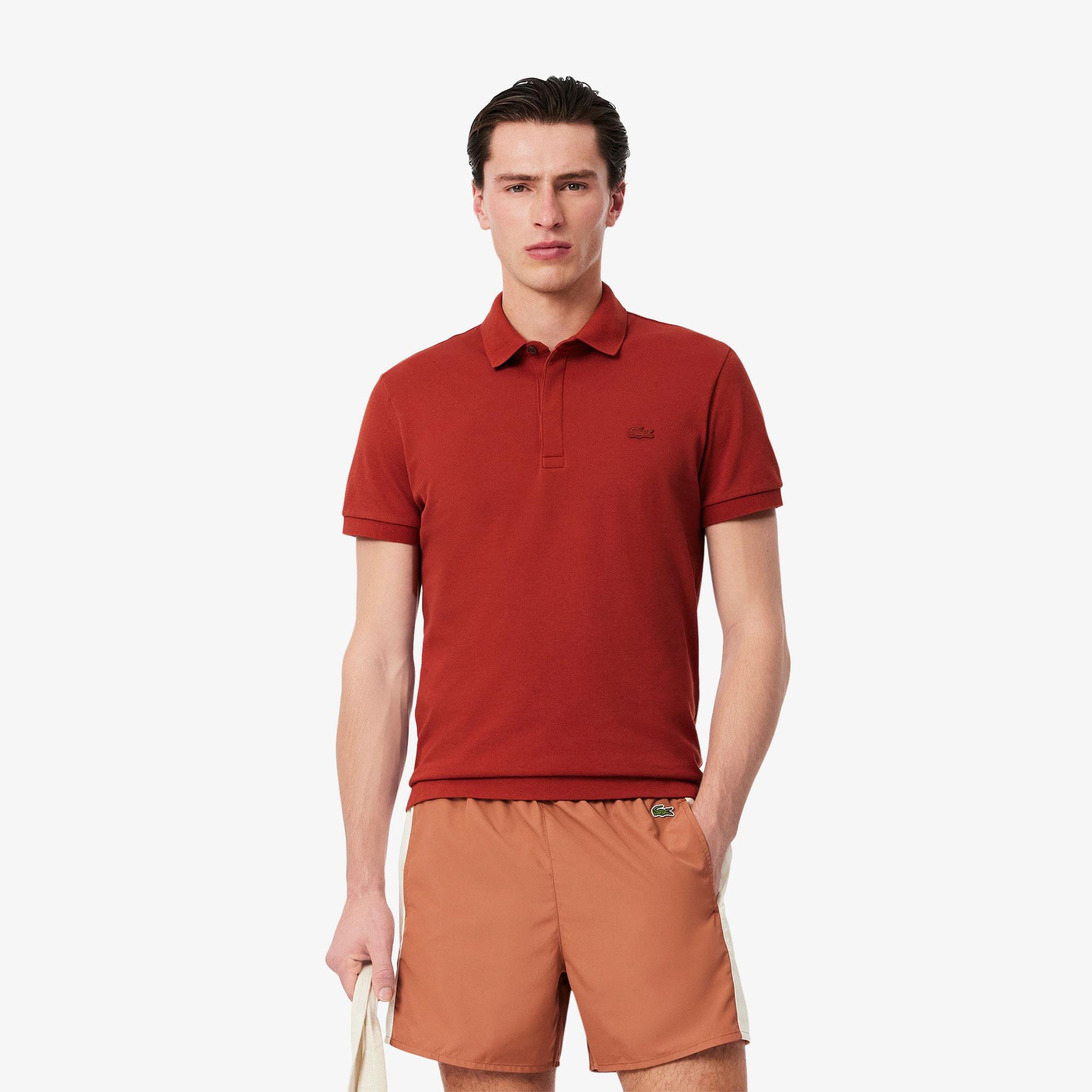 Erkek Regular Fit Kahverengi Paris Polo