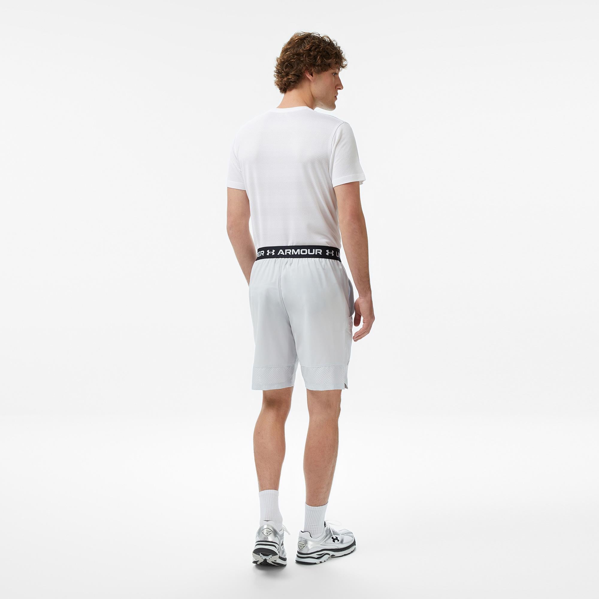 Under Armour Vanish Woven 8in Erkek Gri Antrenman Şortu