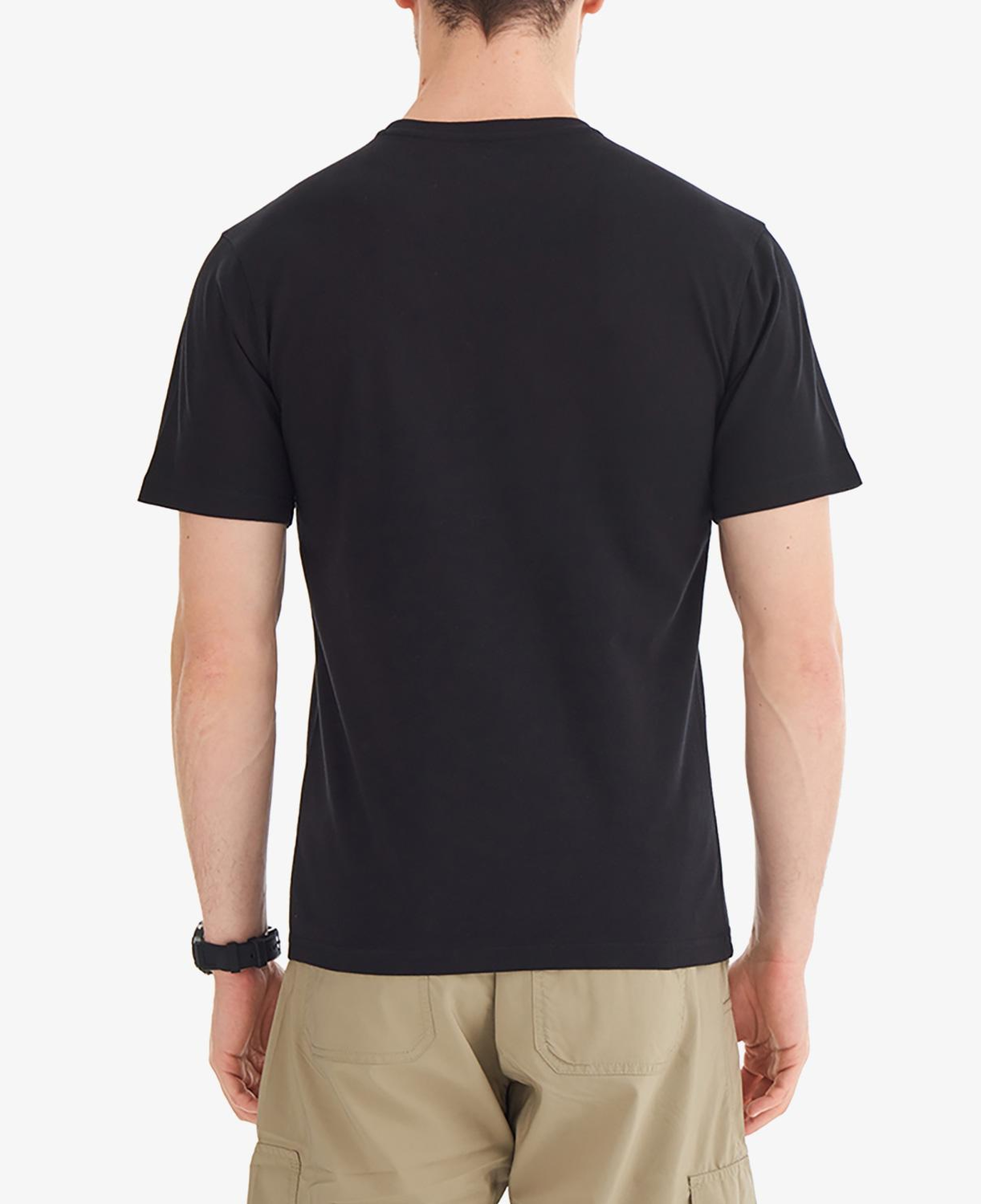 Columbia Retro Logo Erkek Siyah Günlük T-Shirt