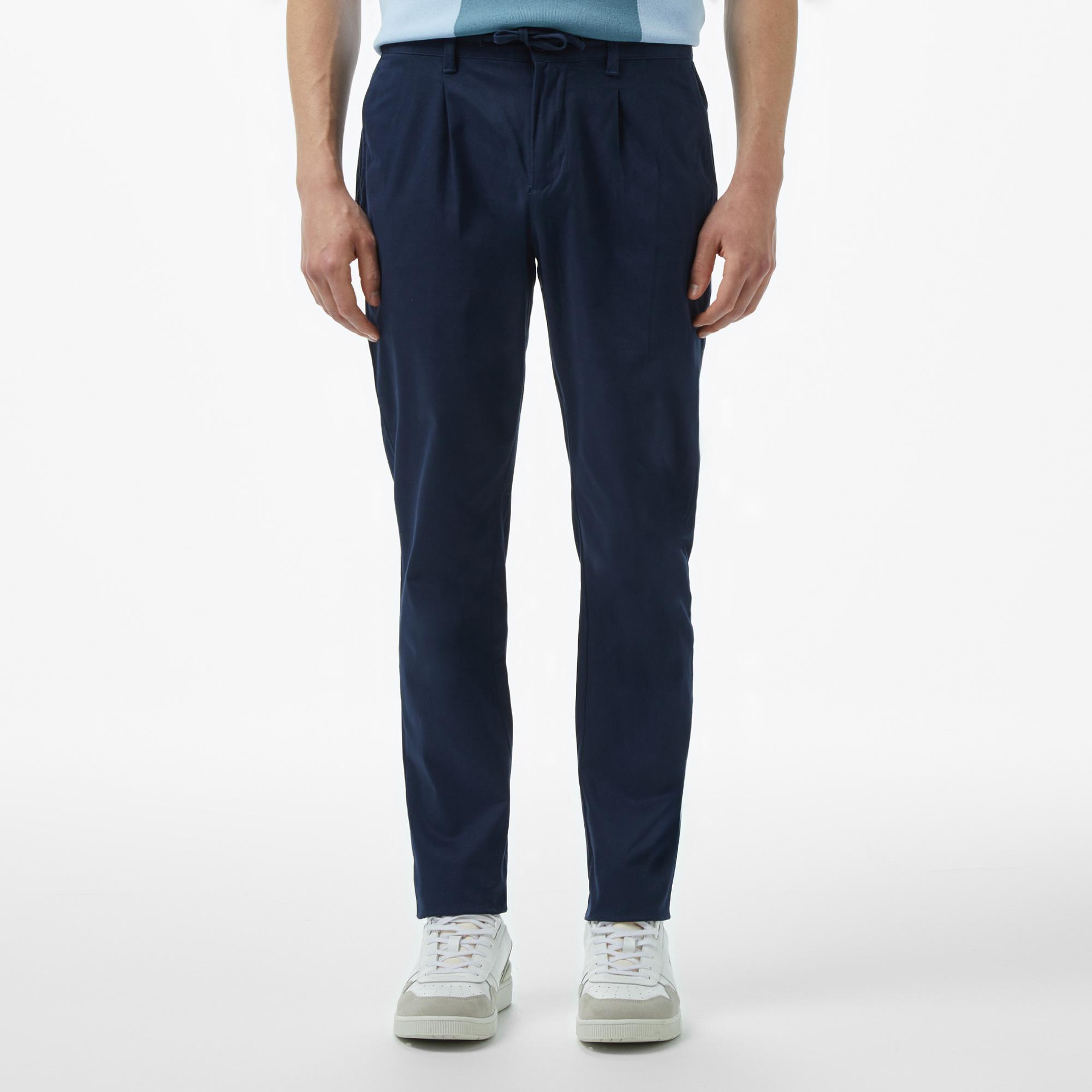 Erkek Tapered Fit Lacivert Pantolon