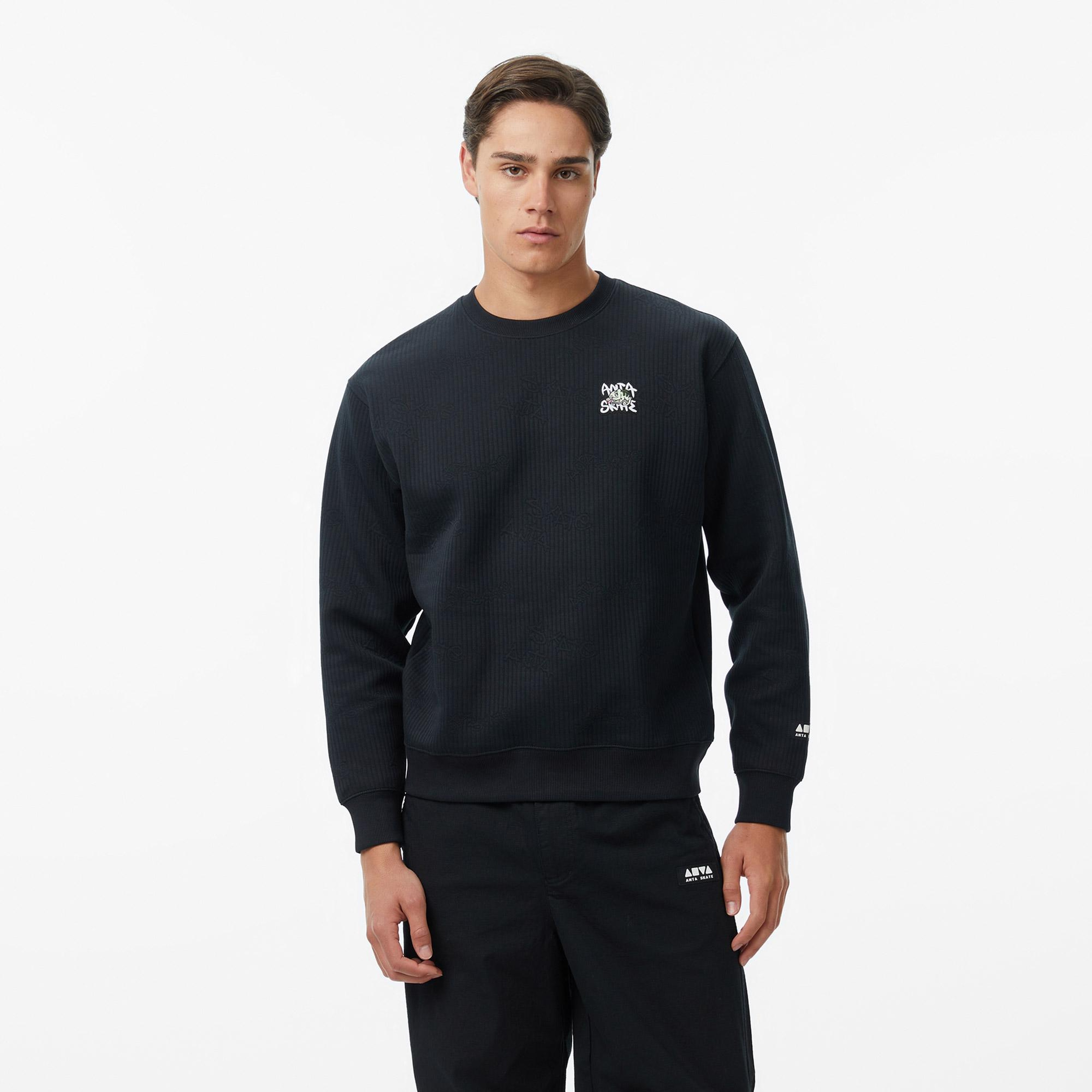 Anta To See The Bird Erkek Siyah Sweatshirt