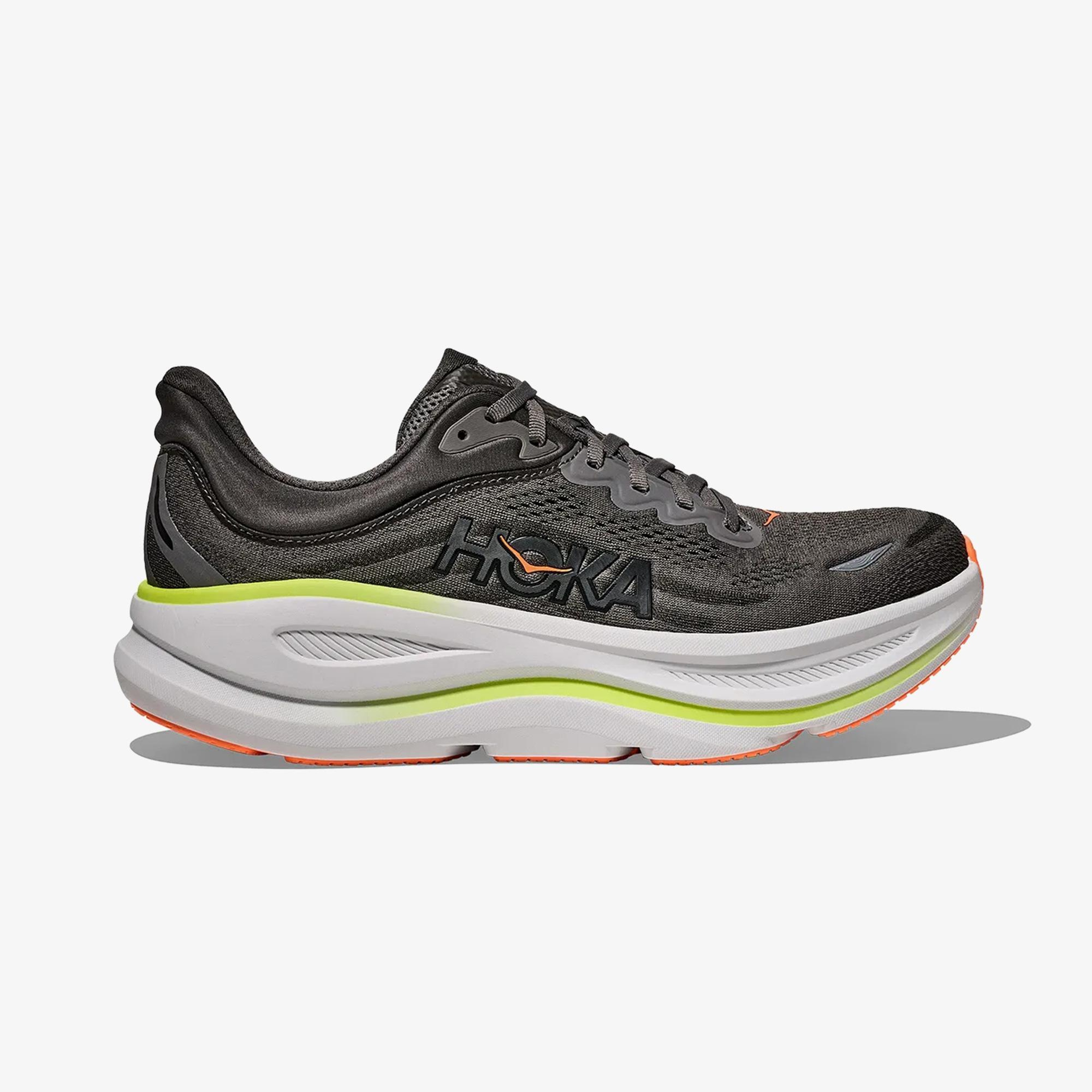 Hoka Bondi 9 Erkek Gri Koşu Ayakkabısı
