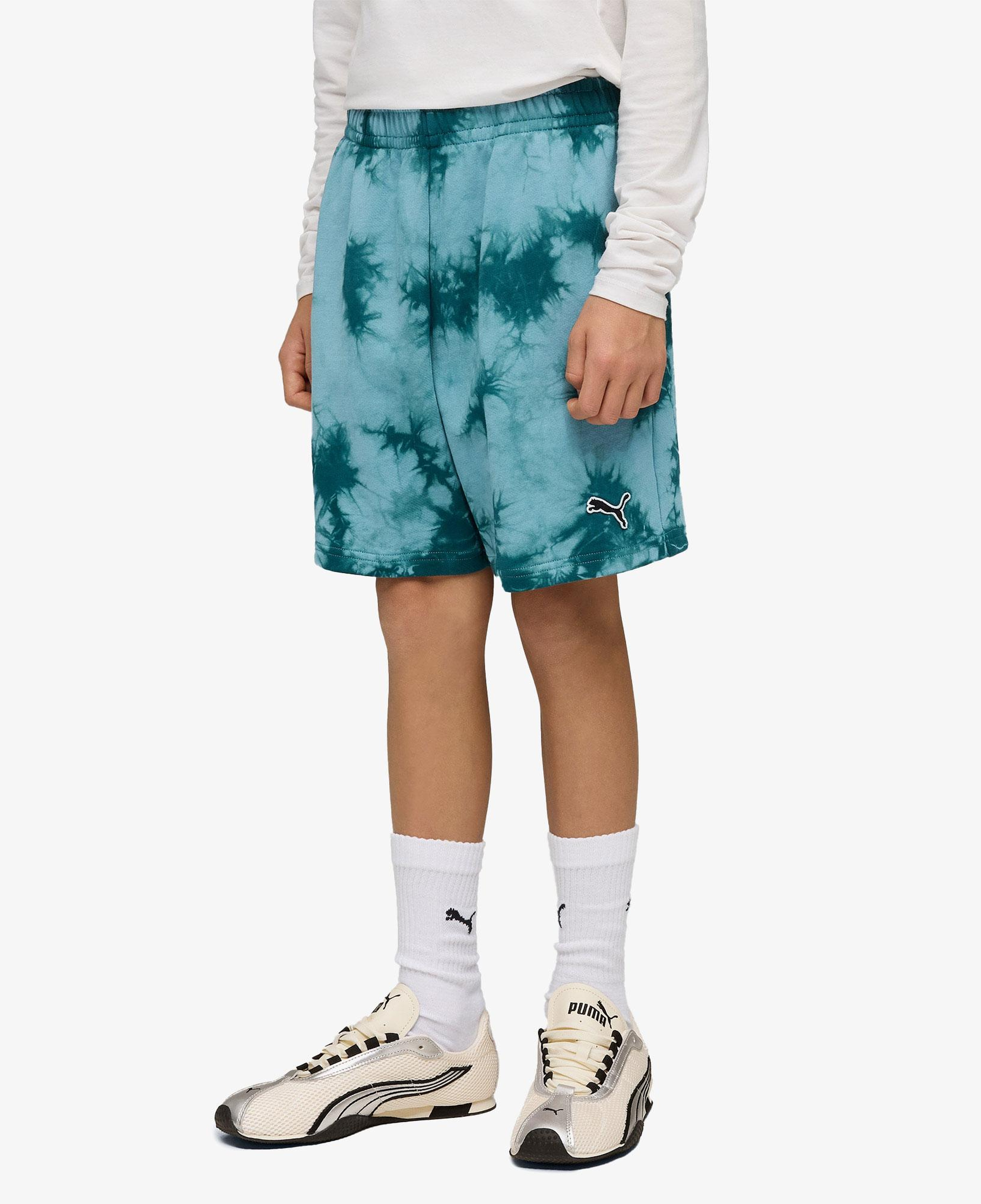 Puma Essentials Relaxed Tie-Dye Çocuk Yeşil Şort