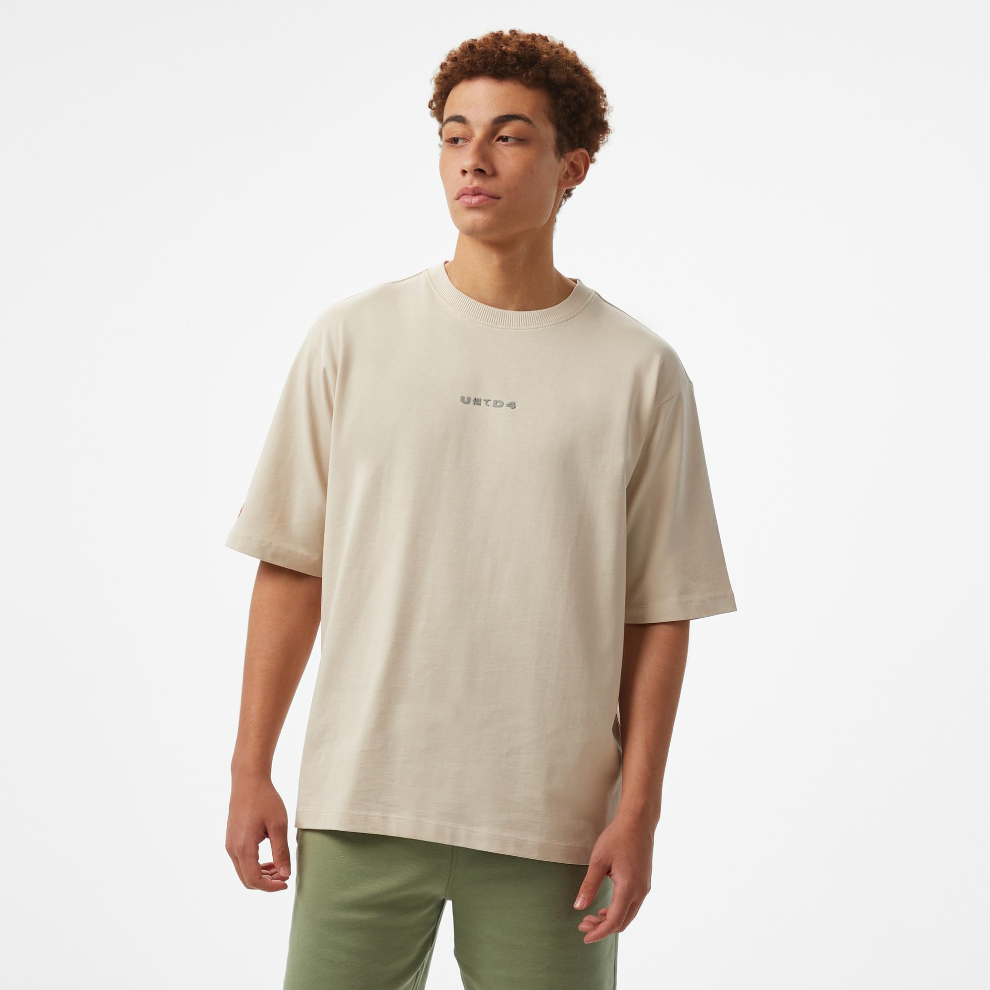 UNITED4 Comfort Erkek Krem T-Shirt