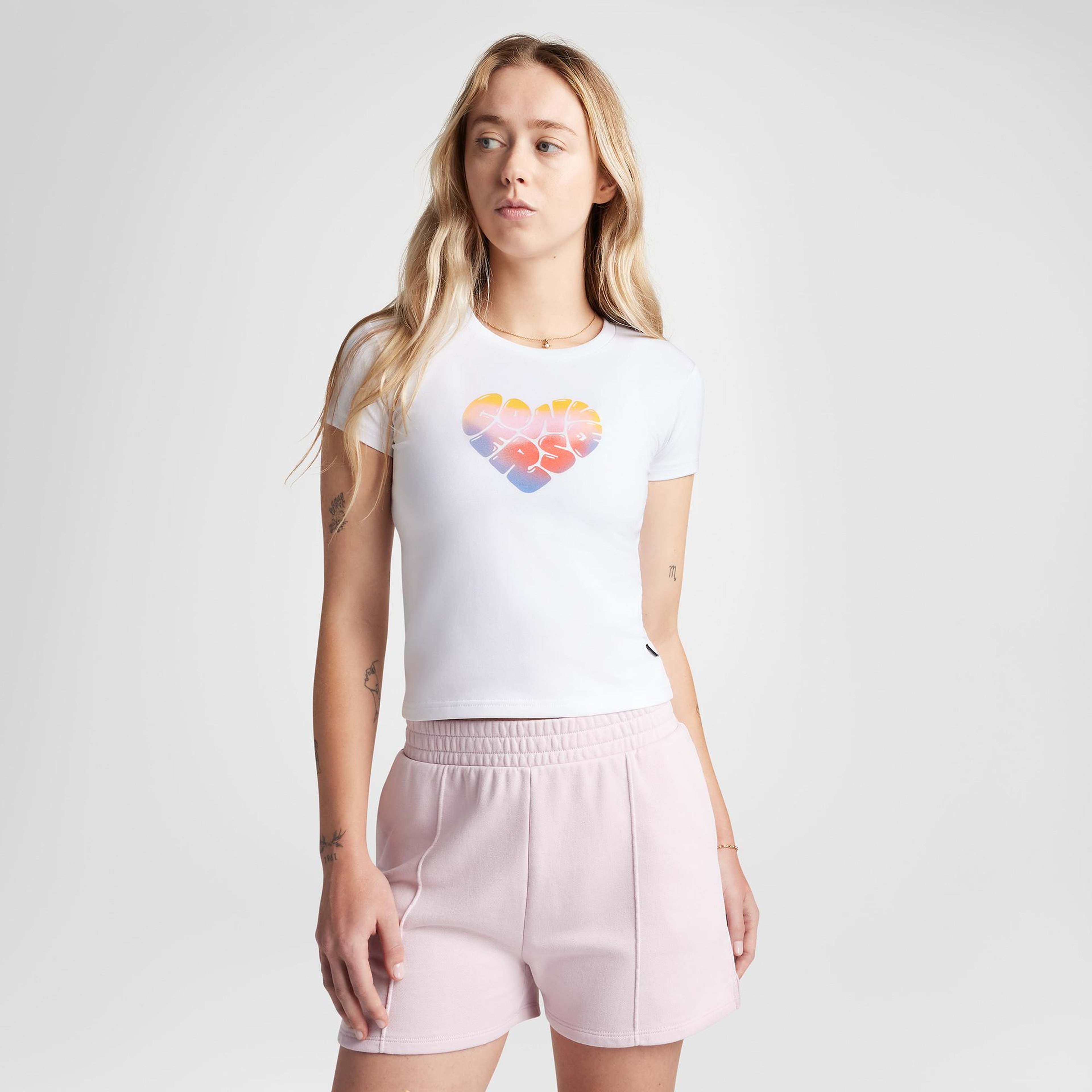 Converse Kadın Beyaz T-Shirt