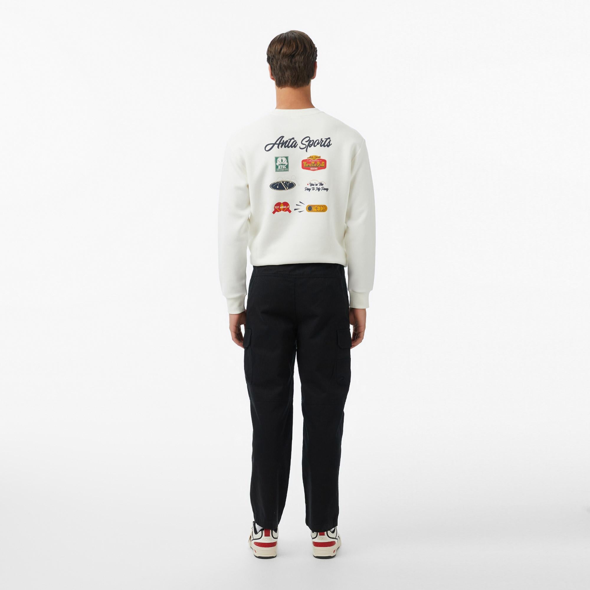 Anta You Are The Ping To My Pong Erkek Gri Sweatshirt