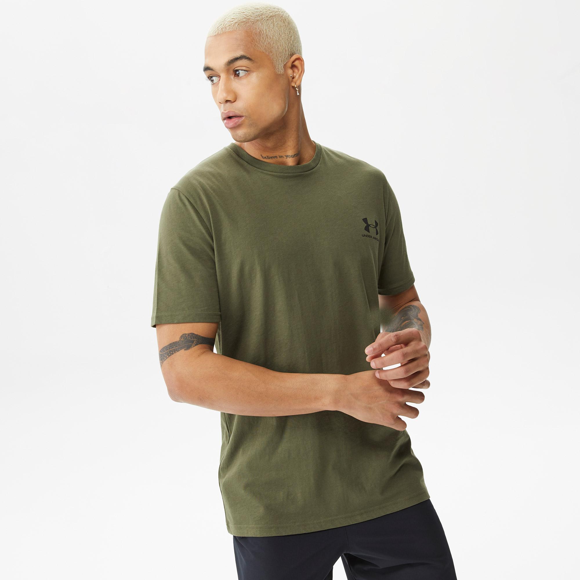 Under Armour Sportstyle Lc Ss Erkek Haki T-Shirt