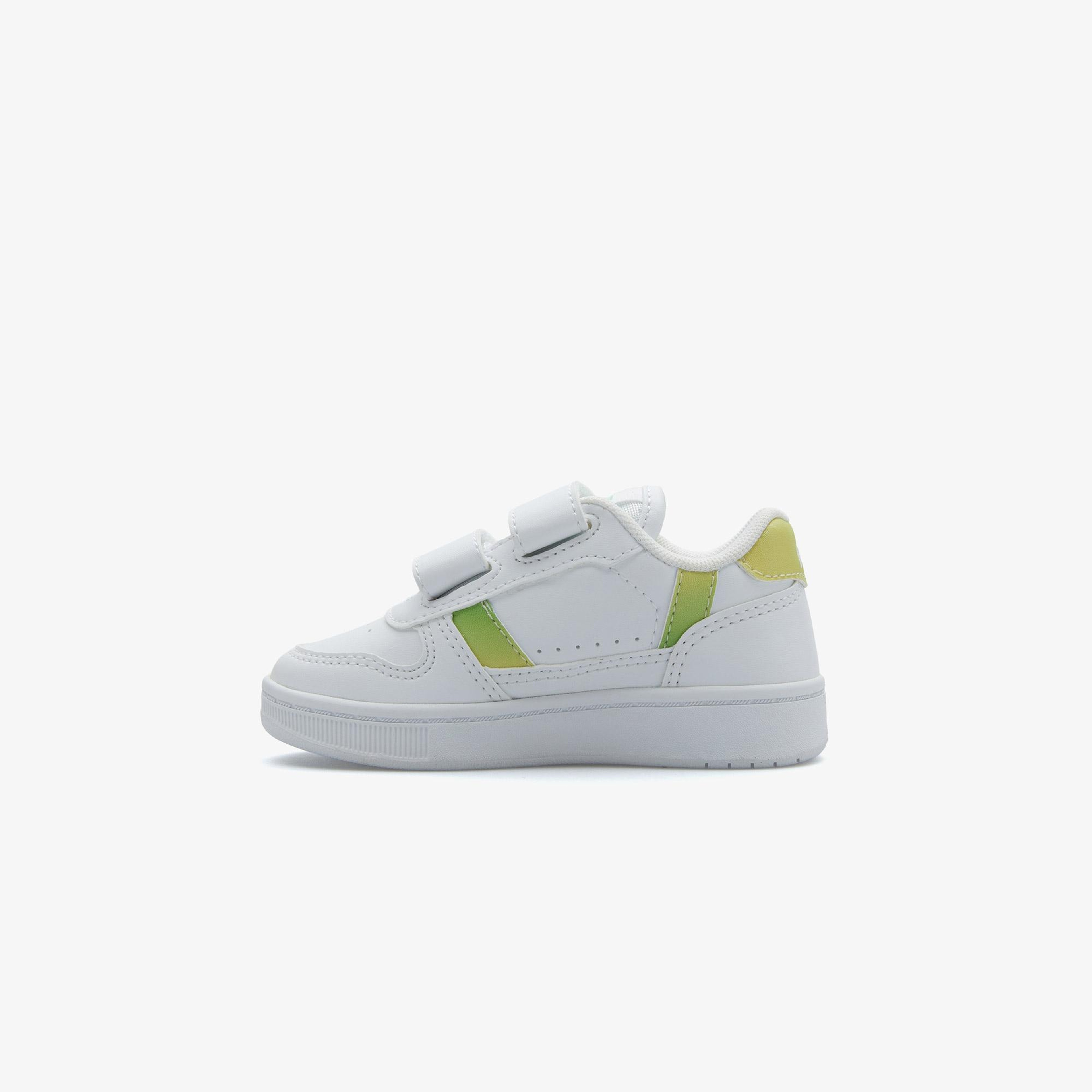 Lacoste T-Clip Çocuk Beyaz Cırt Cırtlı Sneaker