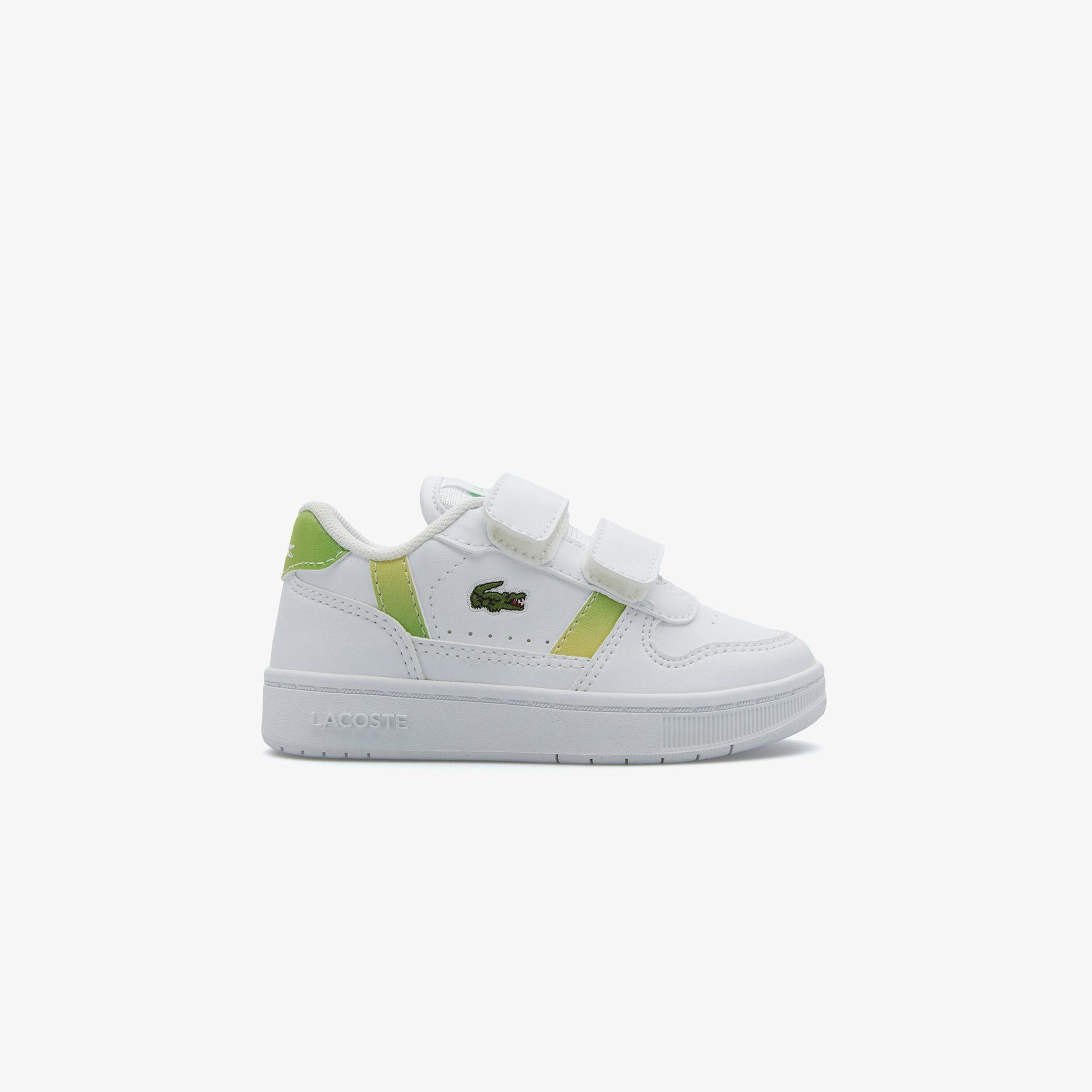 Lacoste T-Clip Çocuk Beyaz Cırt Cırtlı Sneaker