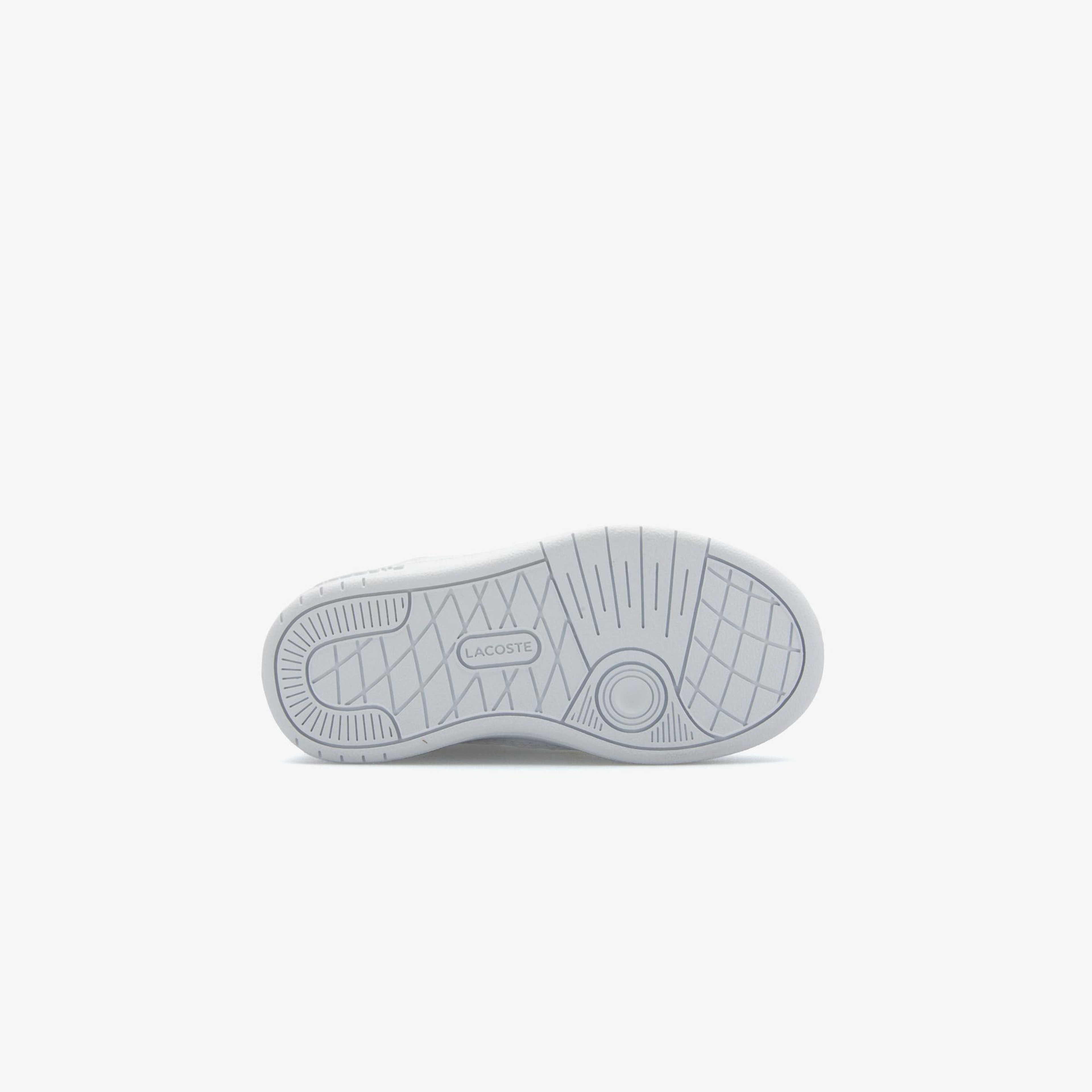 Lacoste T-Clip Çocuk Beyaz Cırt Cırtlı Sneaker