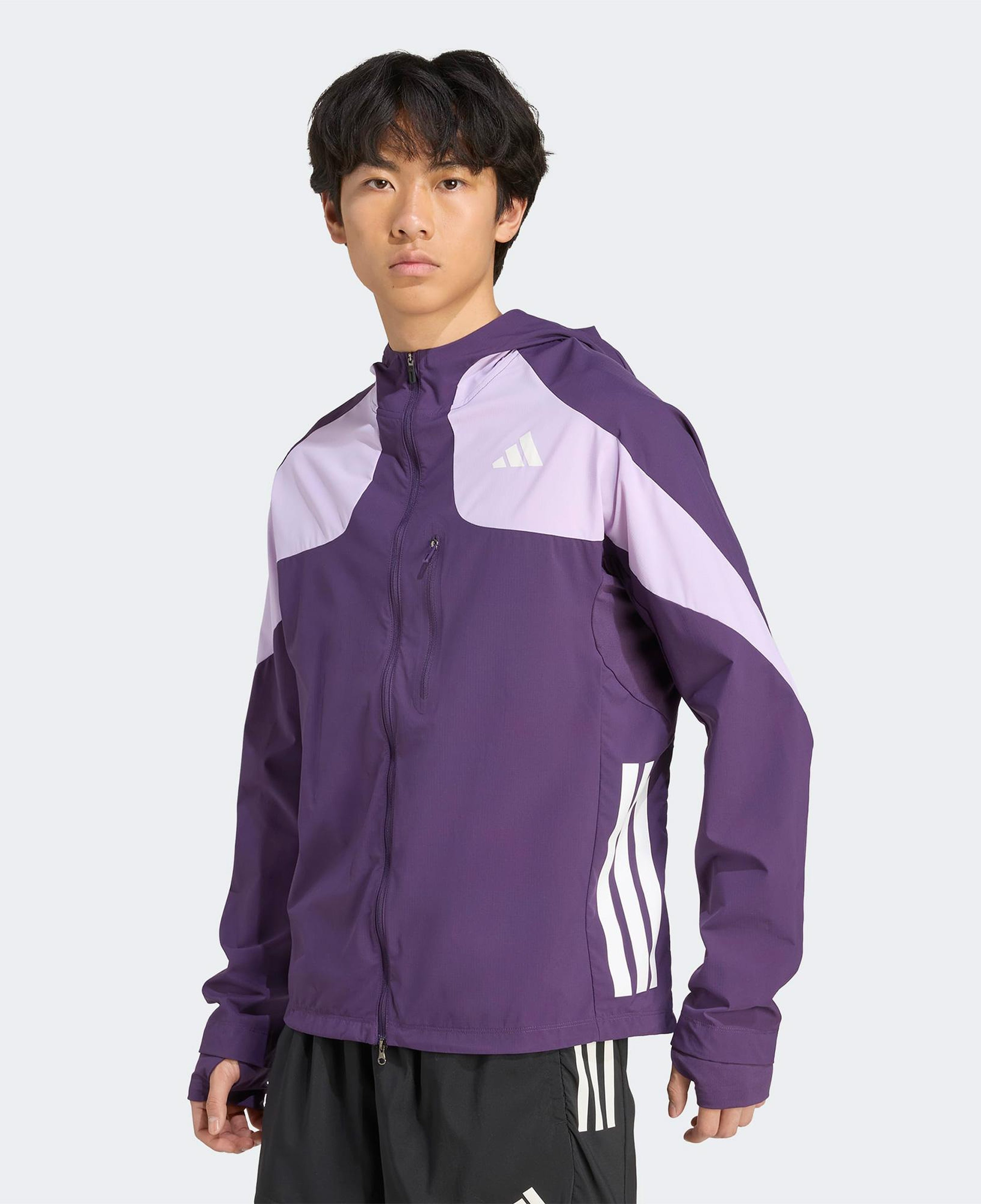 adidas Adizero Running Erkek Mor Koşu Rüzgarlığı