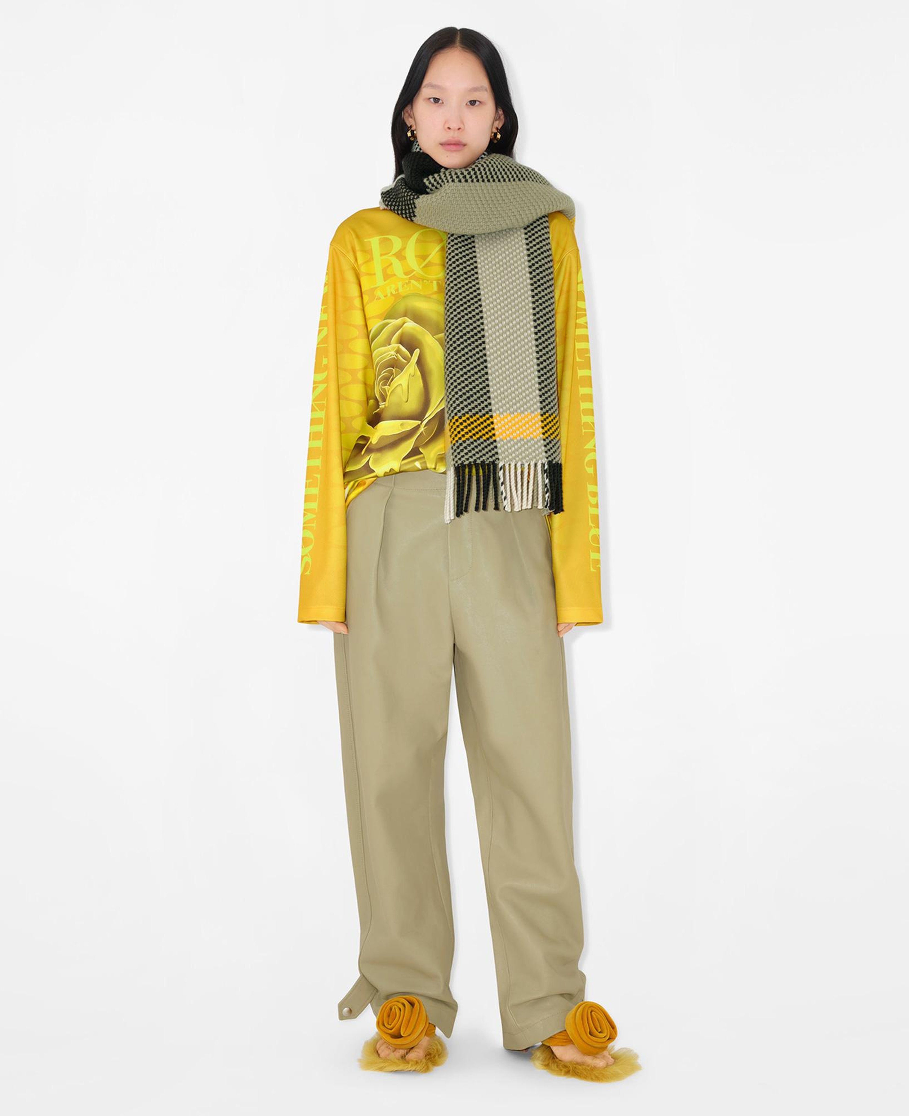 Burberry Unisex Bej Yün Atkı