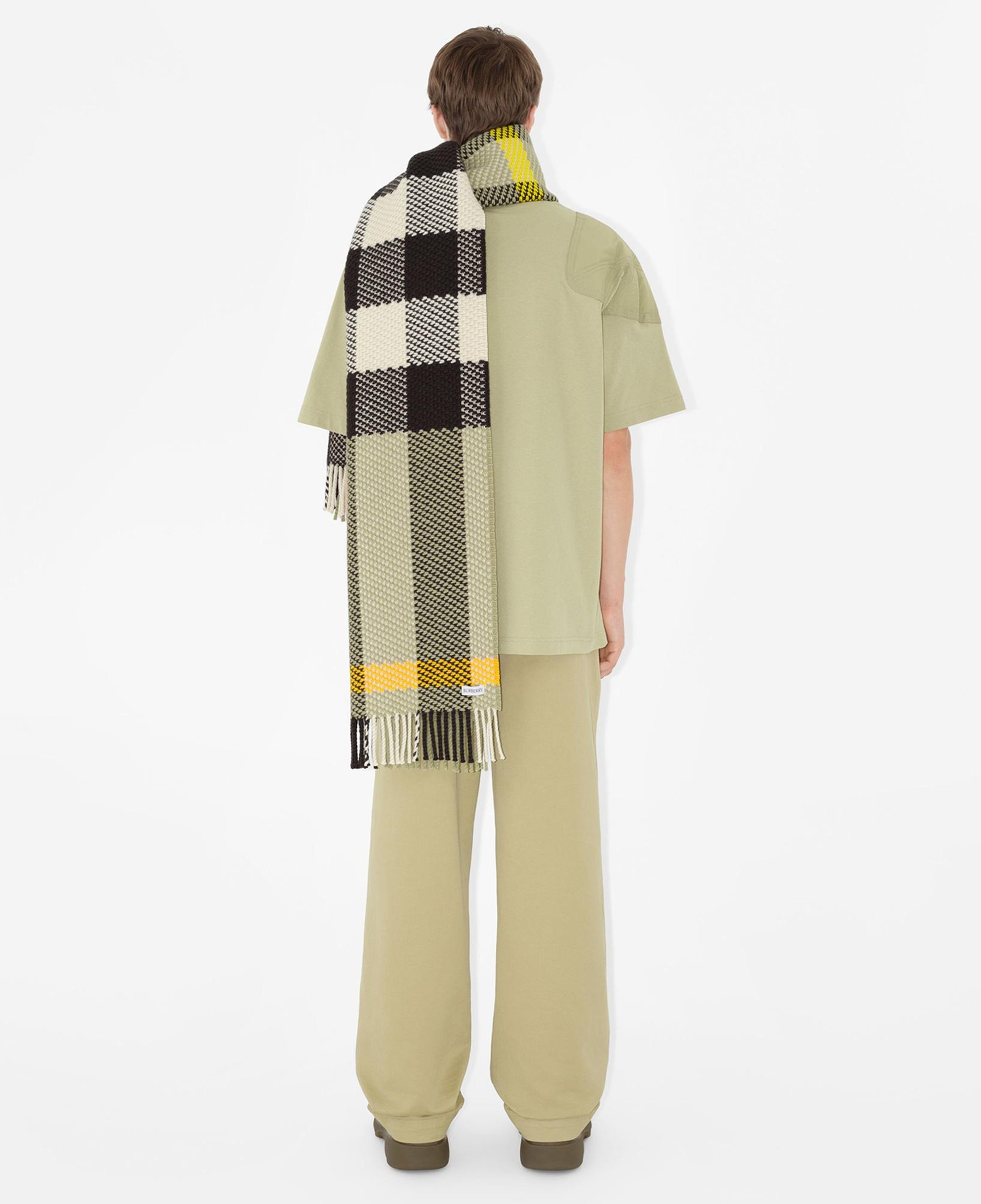 Burberry Unisex Bej Yün Atkı