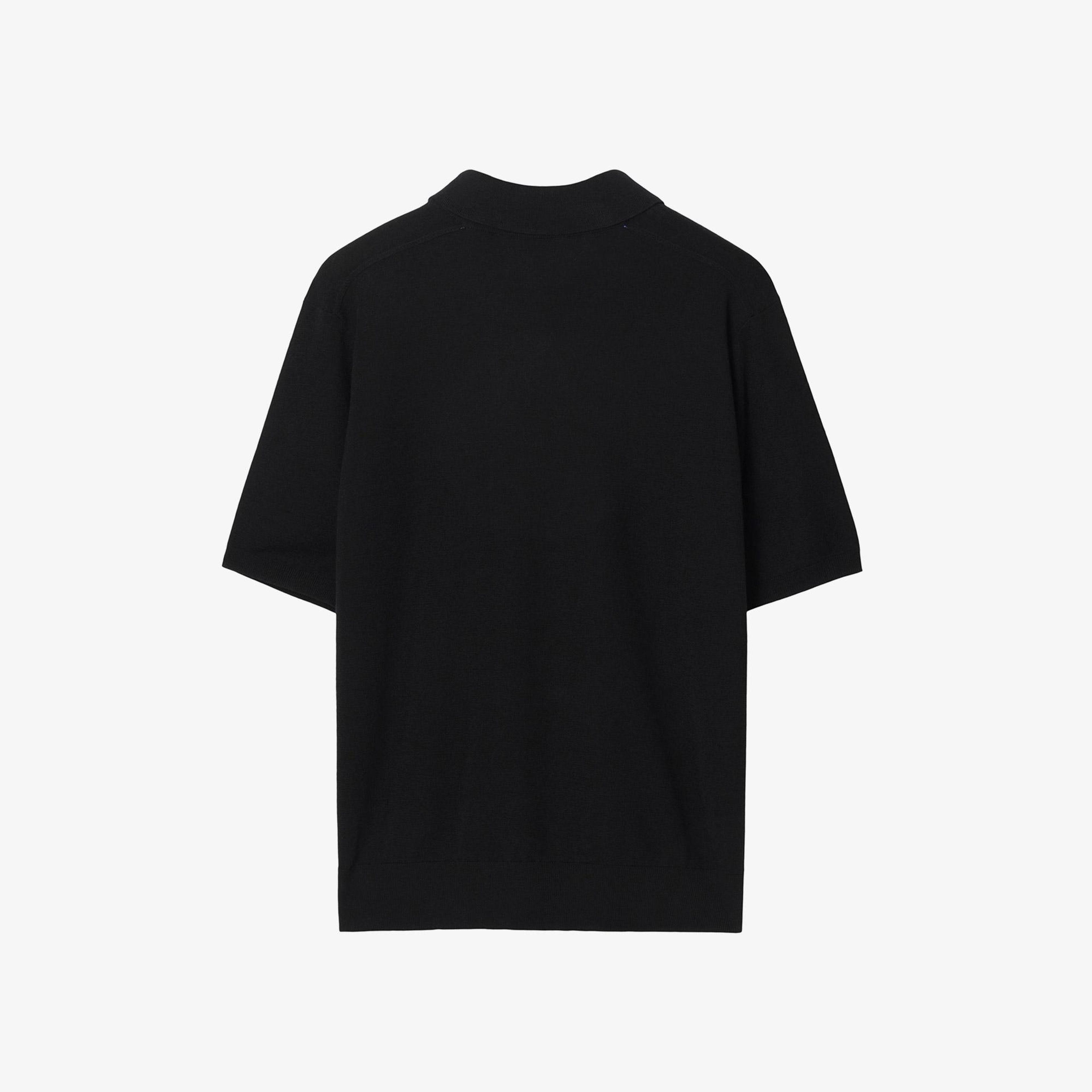 Erkek Siyah Yün Polo