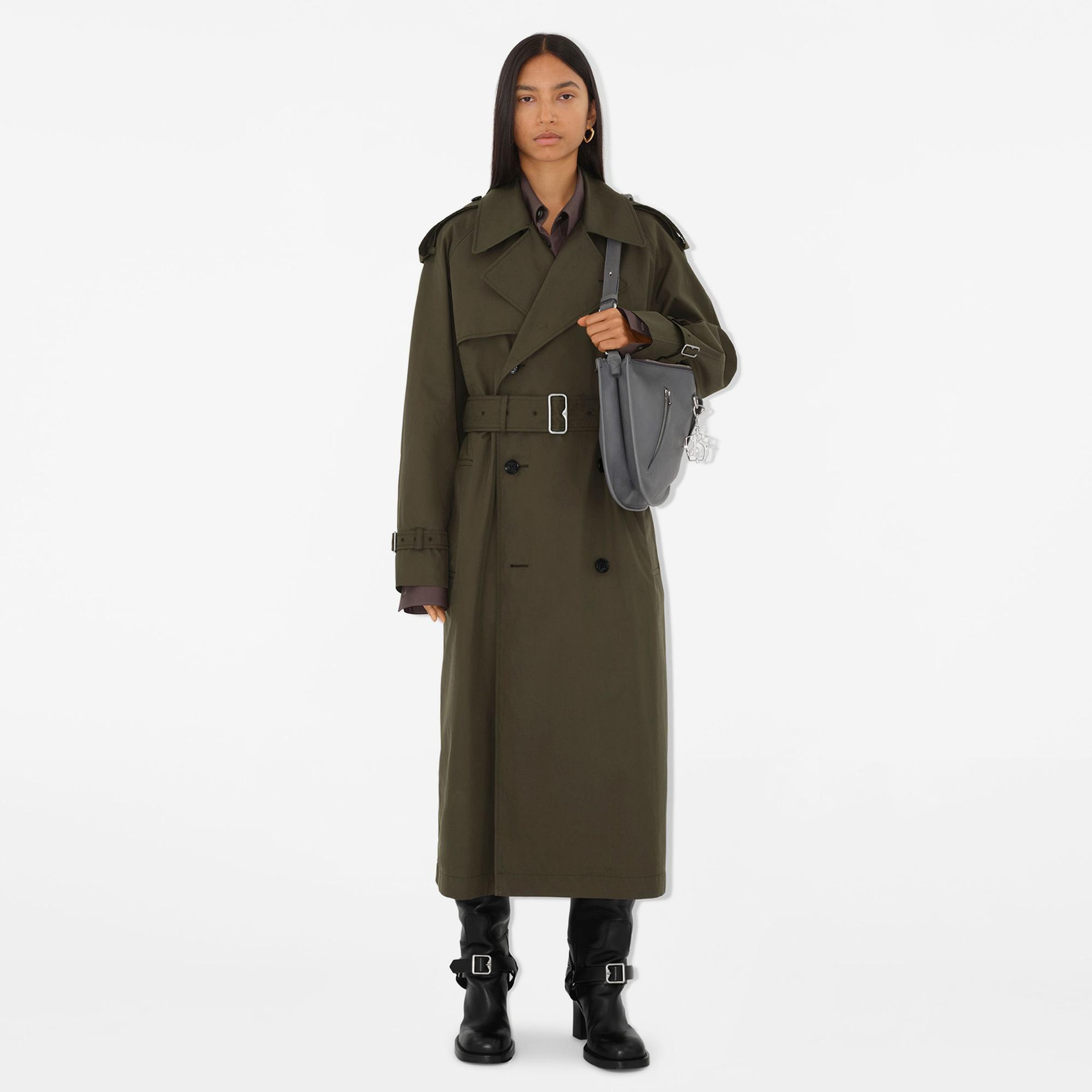 Burberry Shield Twin Kadın Gri Omuz Çantası