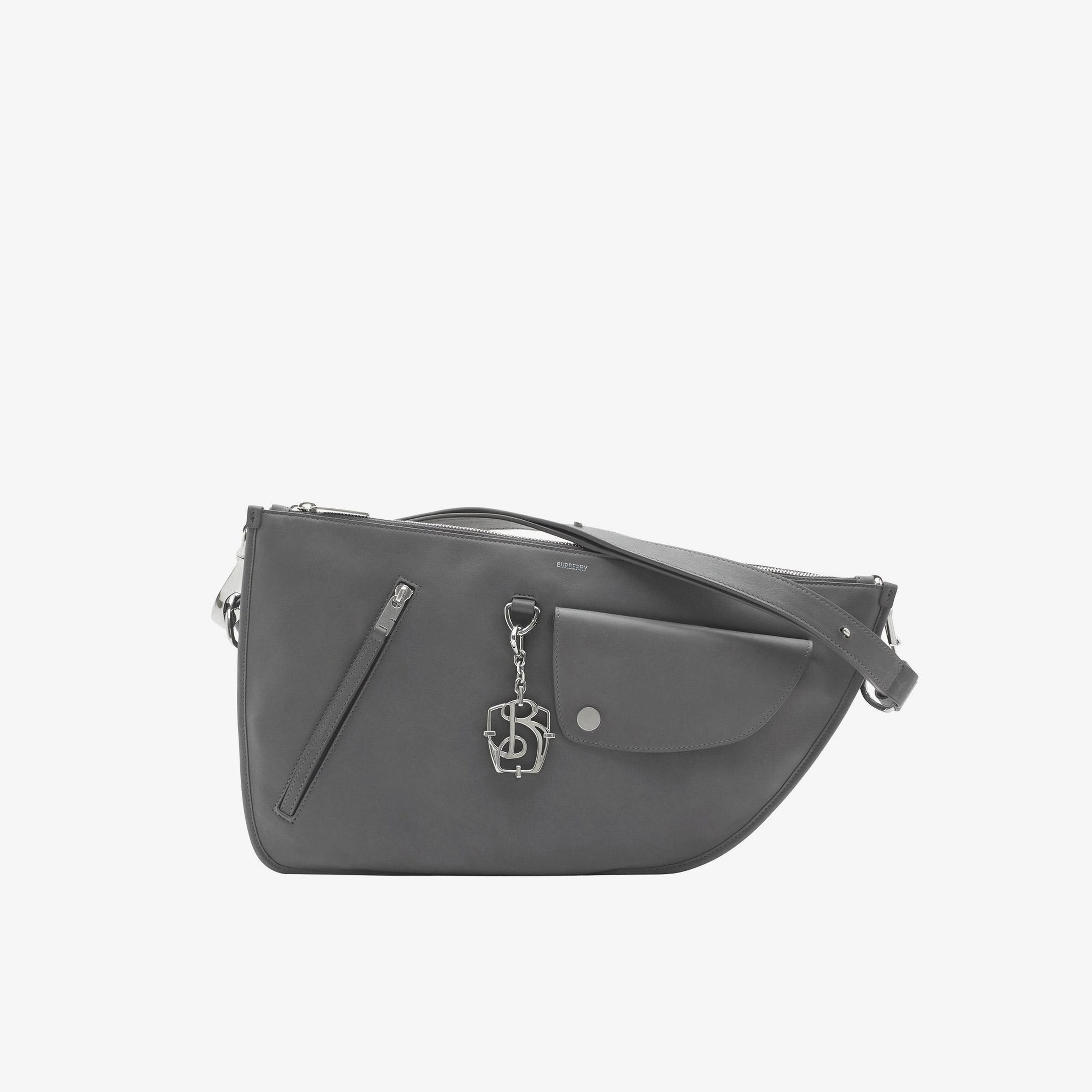 Burberry Shield Twin Kadın Gri Omuz Çantası