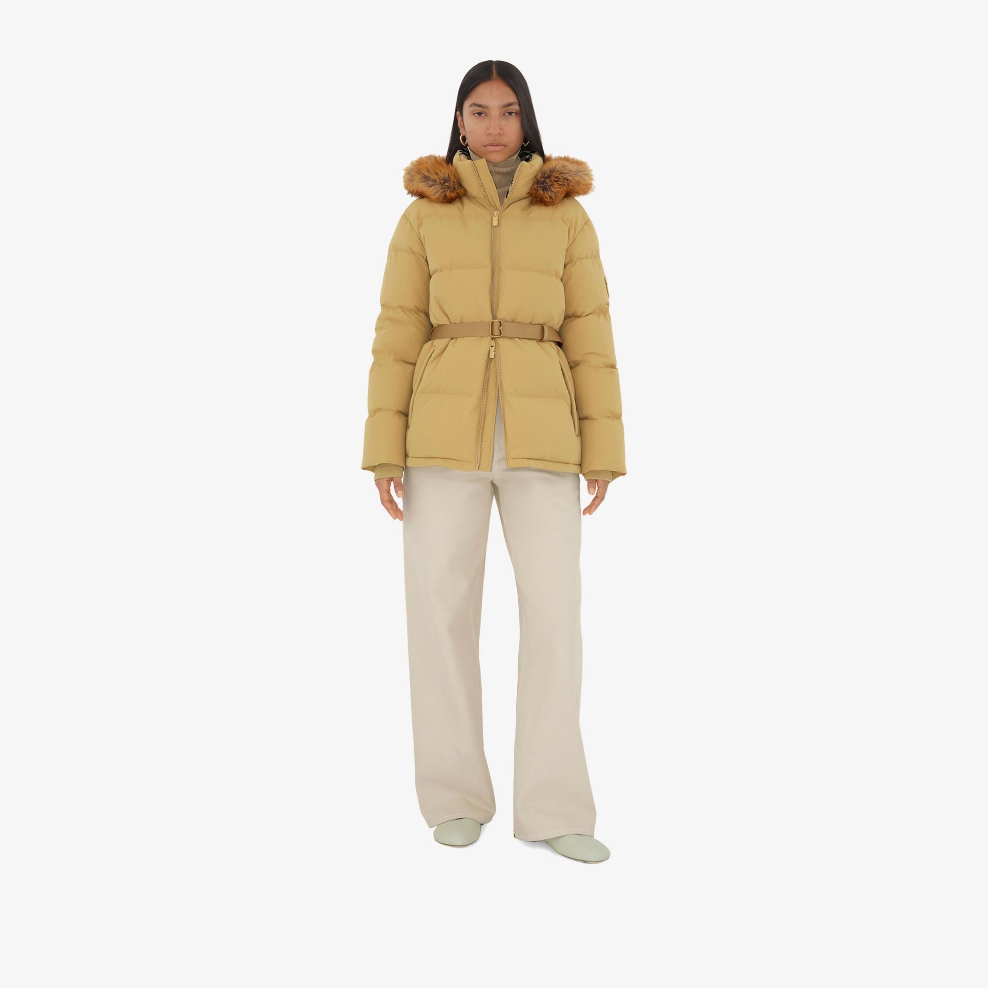 Burberry Kadın Sarı Mont