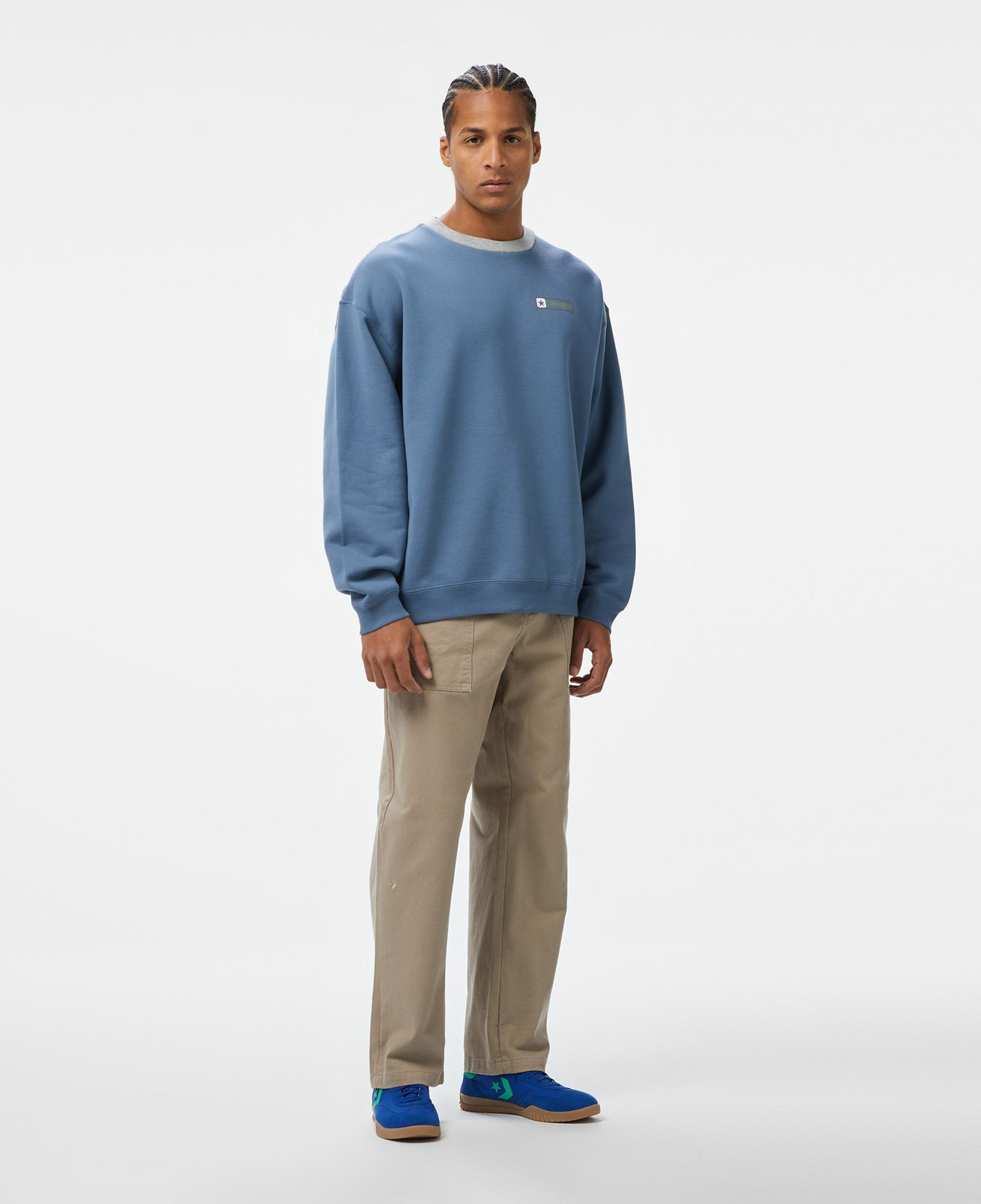 Converse Erkek Mavi Sweatshirt