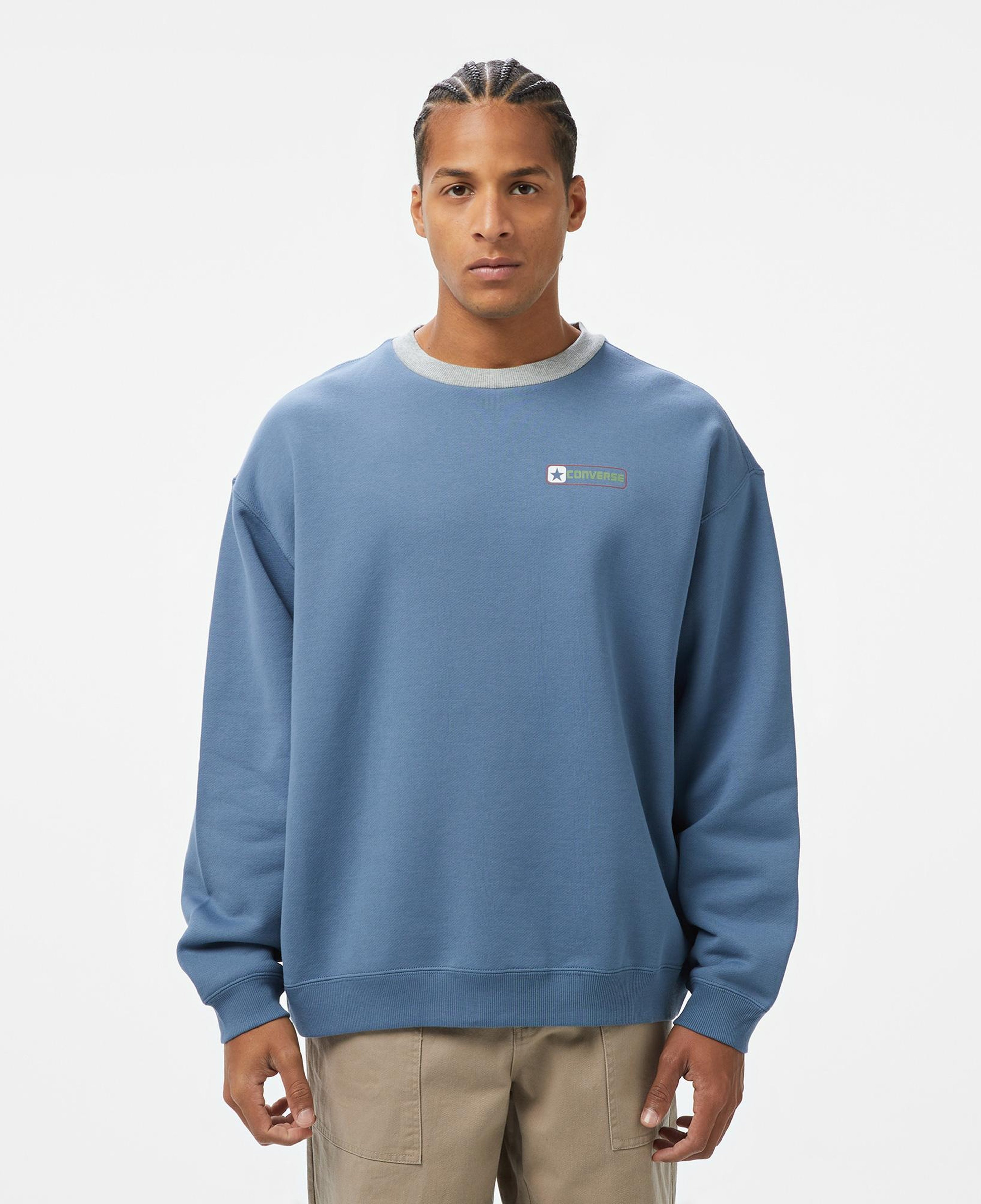 Converse Erkek Mavi Sweatshirt