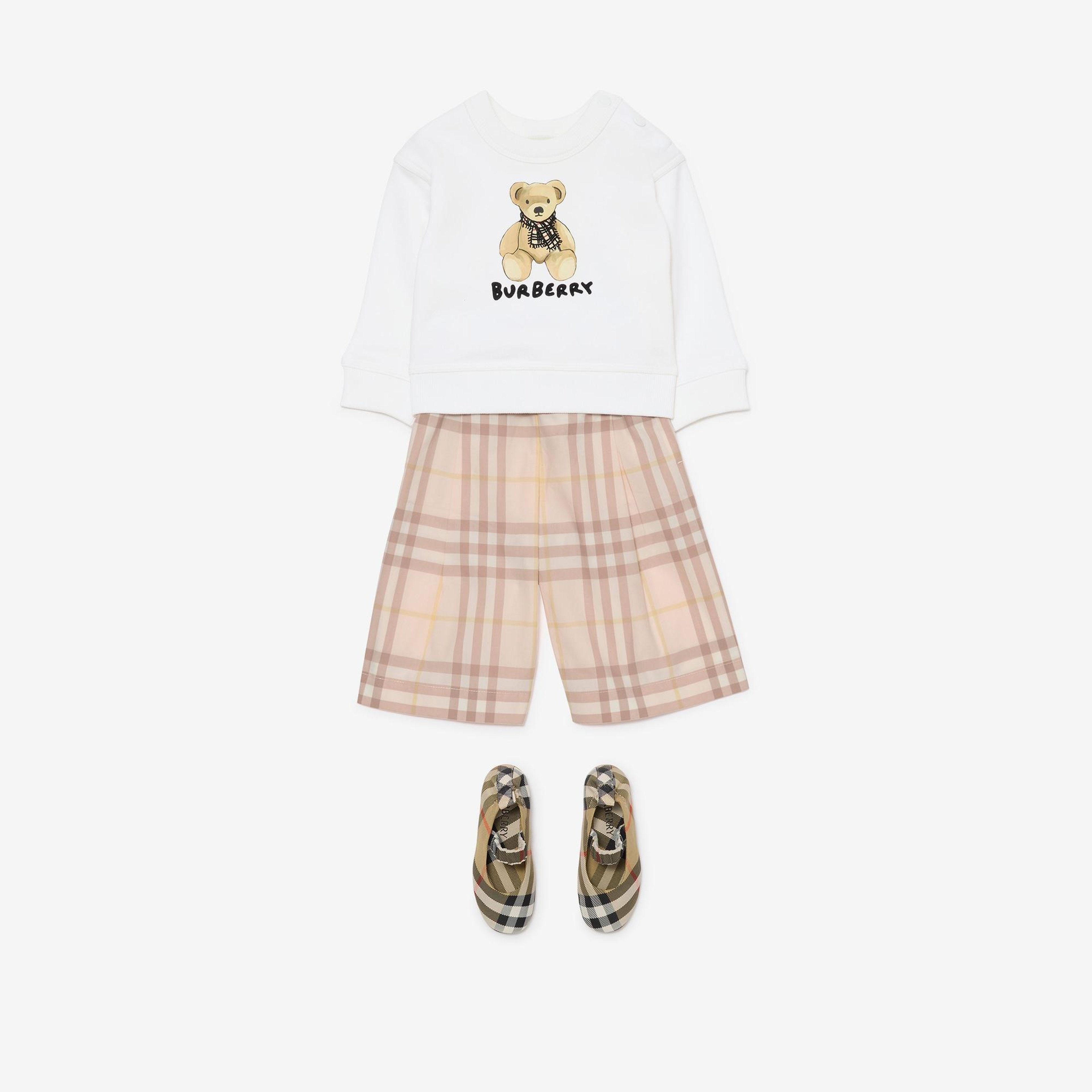 Burberry Çocuk Beyaz Sweatshirt