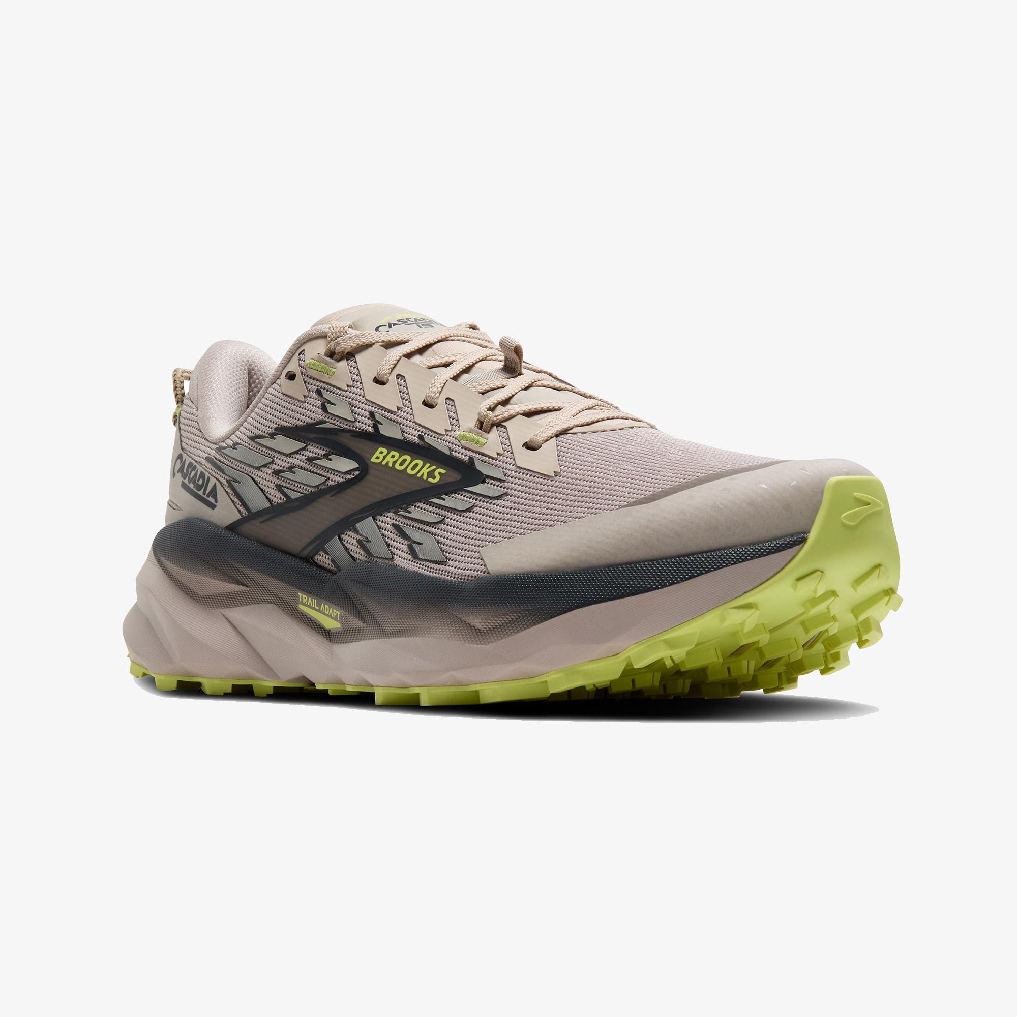 Brooks Cascadia 19 Erkek Bej Koşu Ayakkabısı