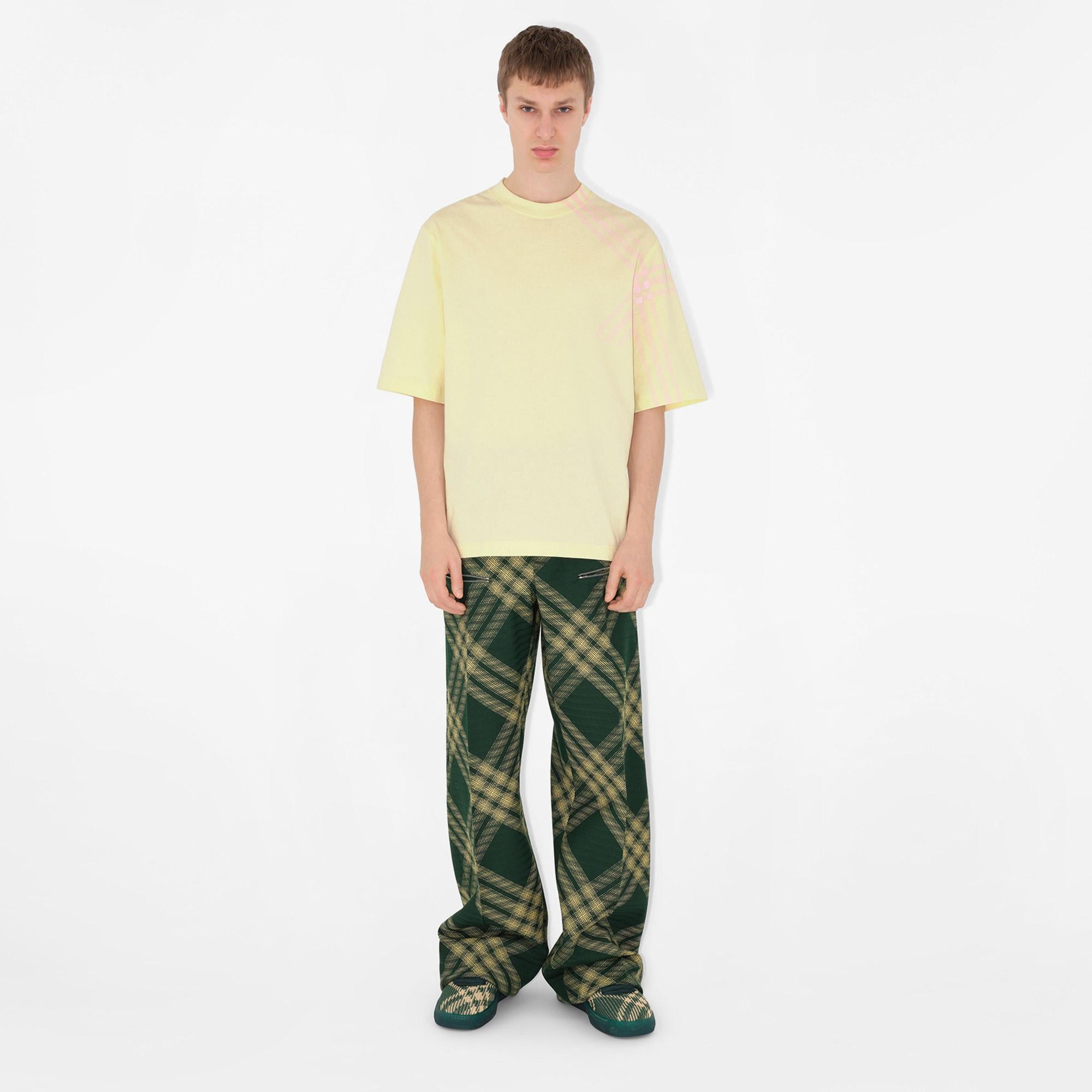 Burberry Erkek Sarı T-Shirt