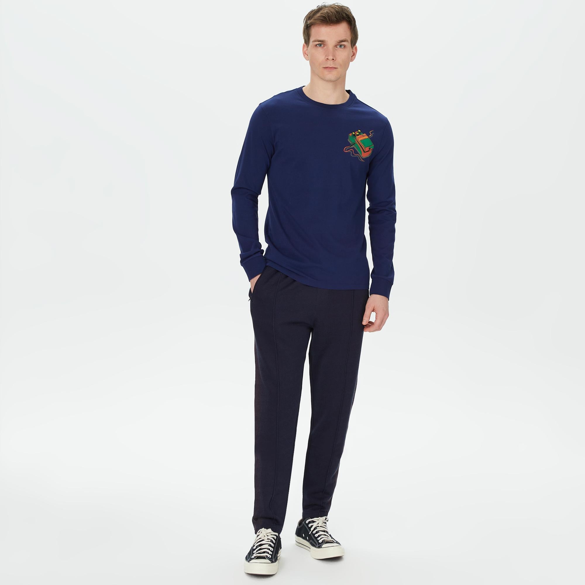 Scotch&Soda Erkek Mavi T-Shirt