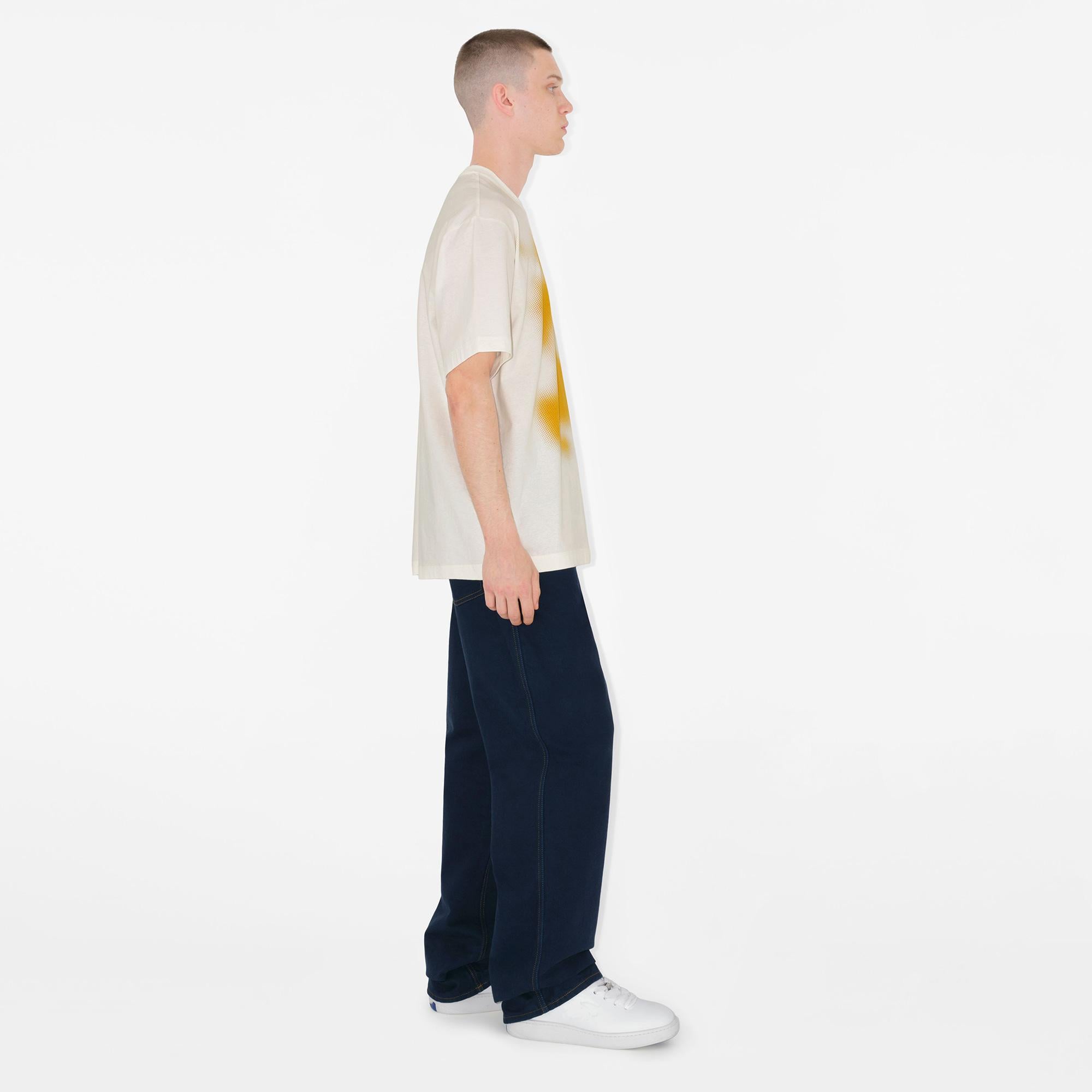 Burberry Erkek Beyaz T-Shirt