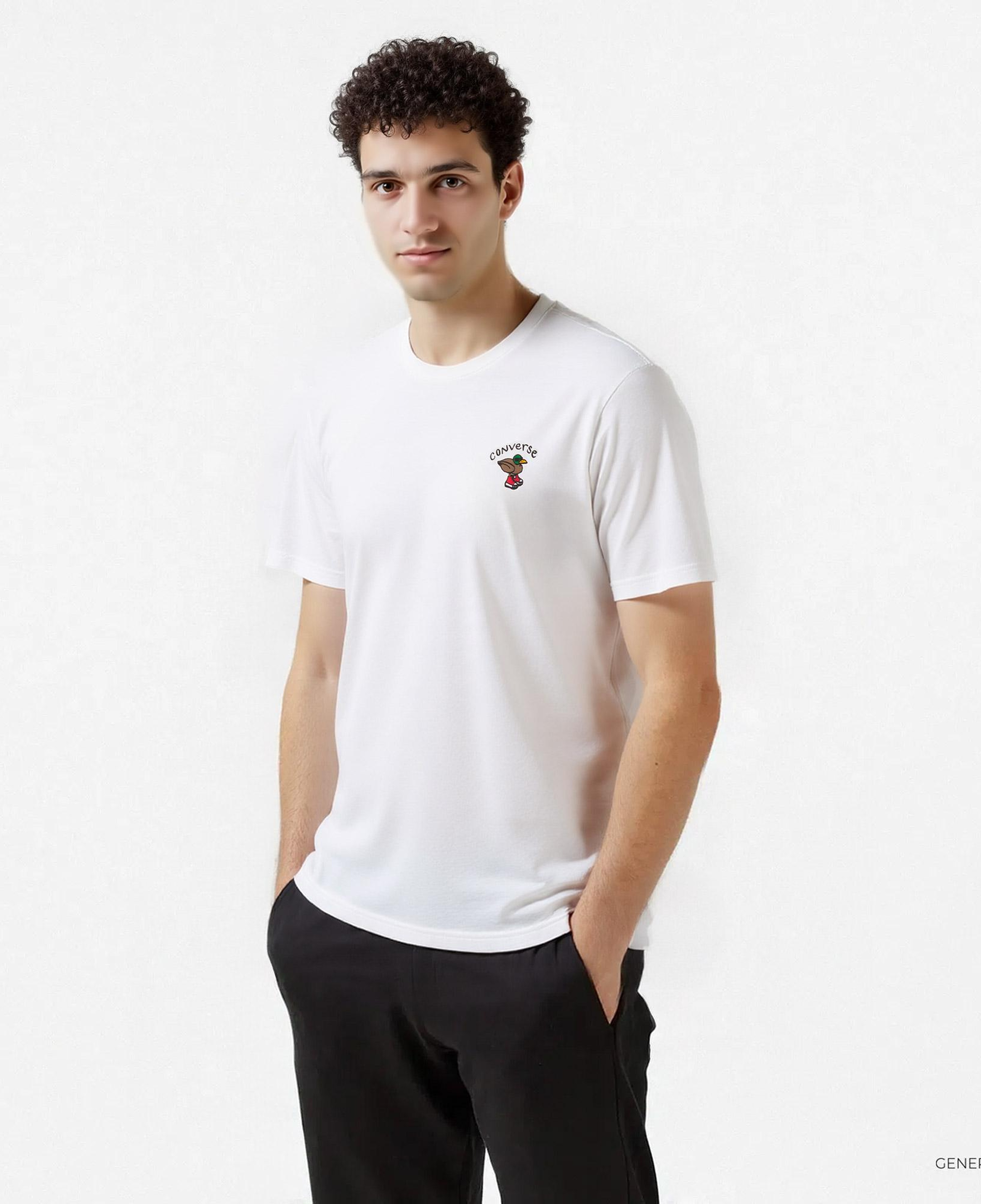 Converse Swimming Pool Erkek Beyaz T-Shirt